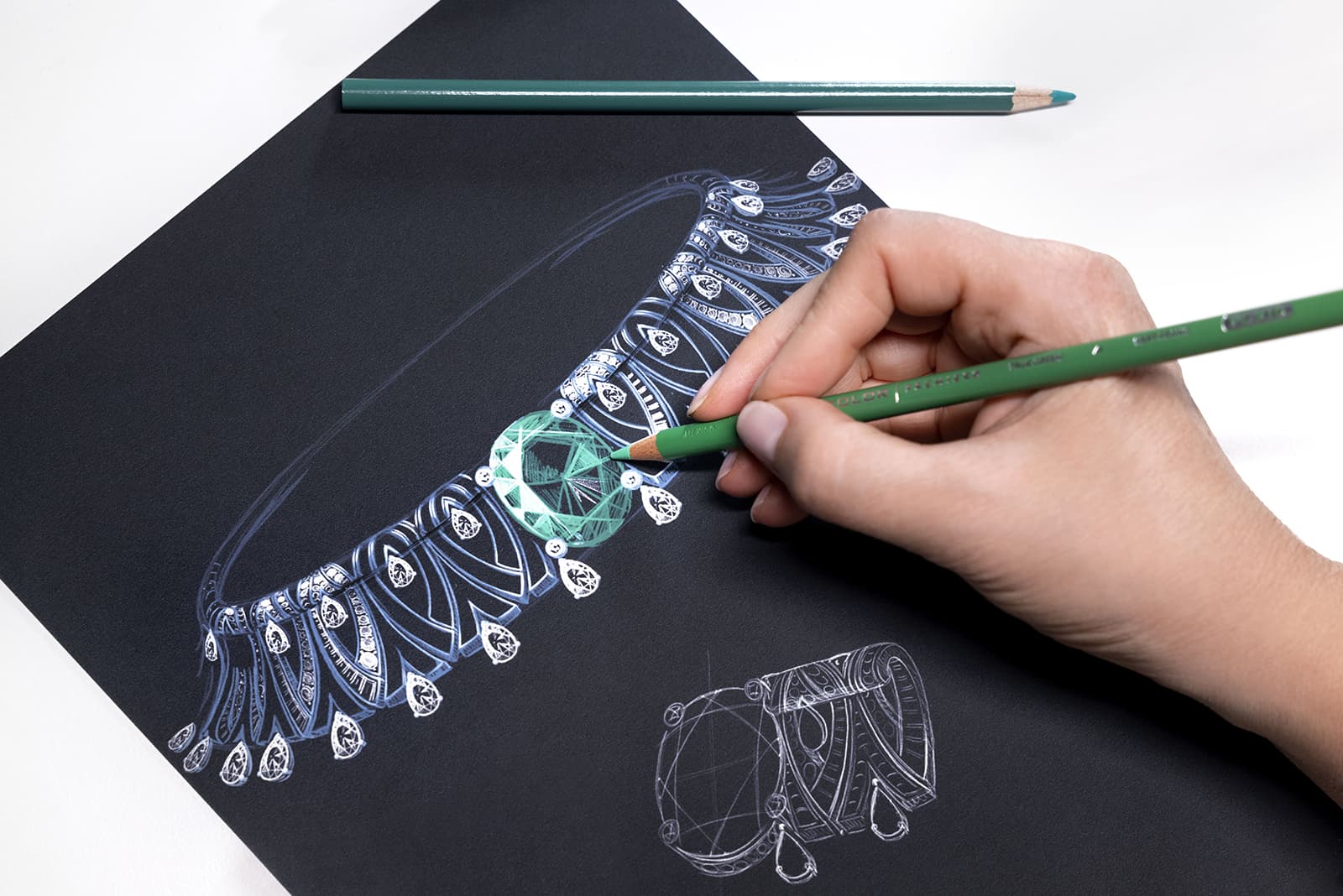  Designing the Bulgari Tribute to Paris necklace from the Eden The Garden of Wonders High Jewellery collection