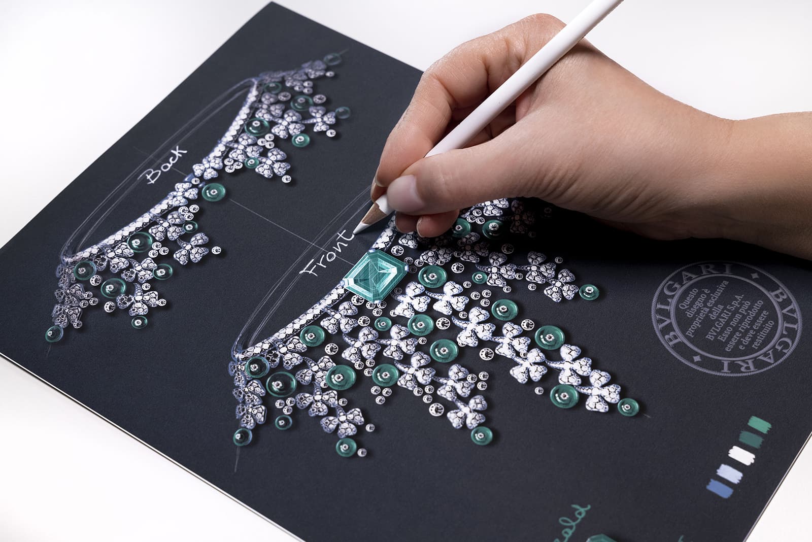 Designing the Bulgari Emerald Venus necklace from the Eden The Garden of Wonders High Jewellery collection