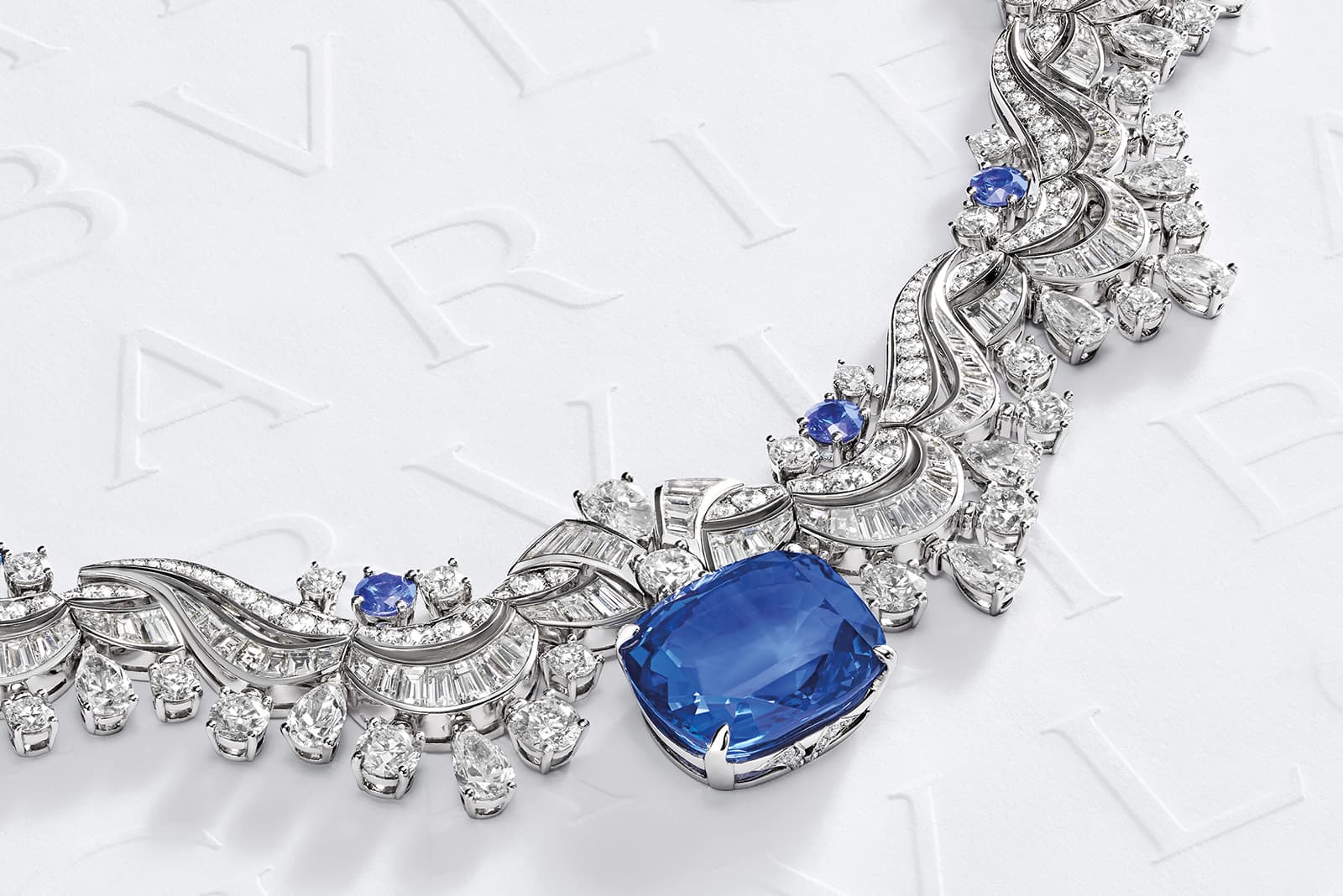  Bulgari sapphire and diamond necklace from the Eden The Garden of Wonders High Jewellery collection