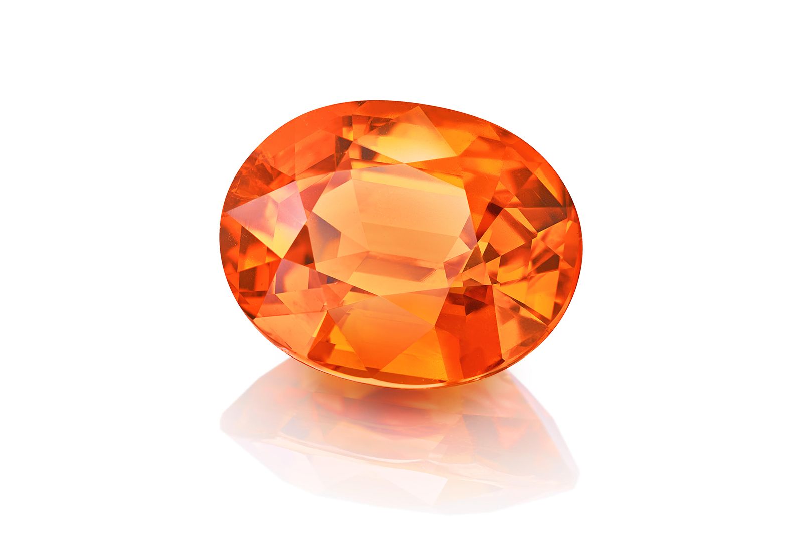 Mandarin garnets offered by Constantin Wild 