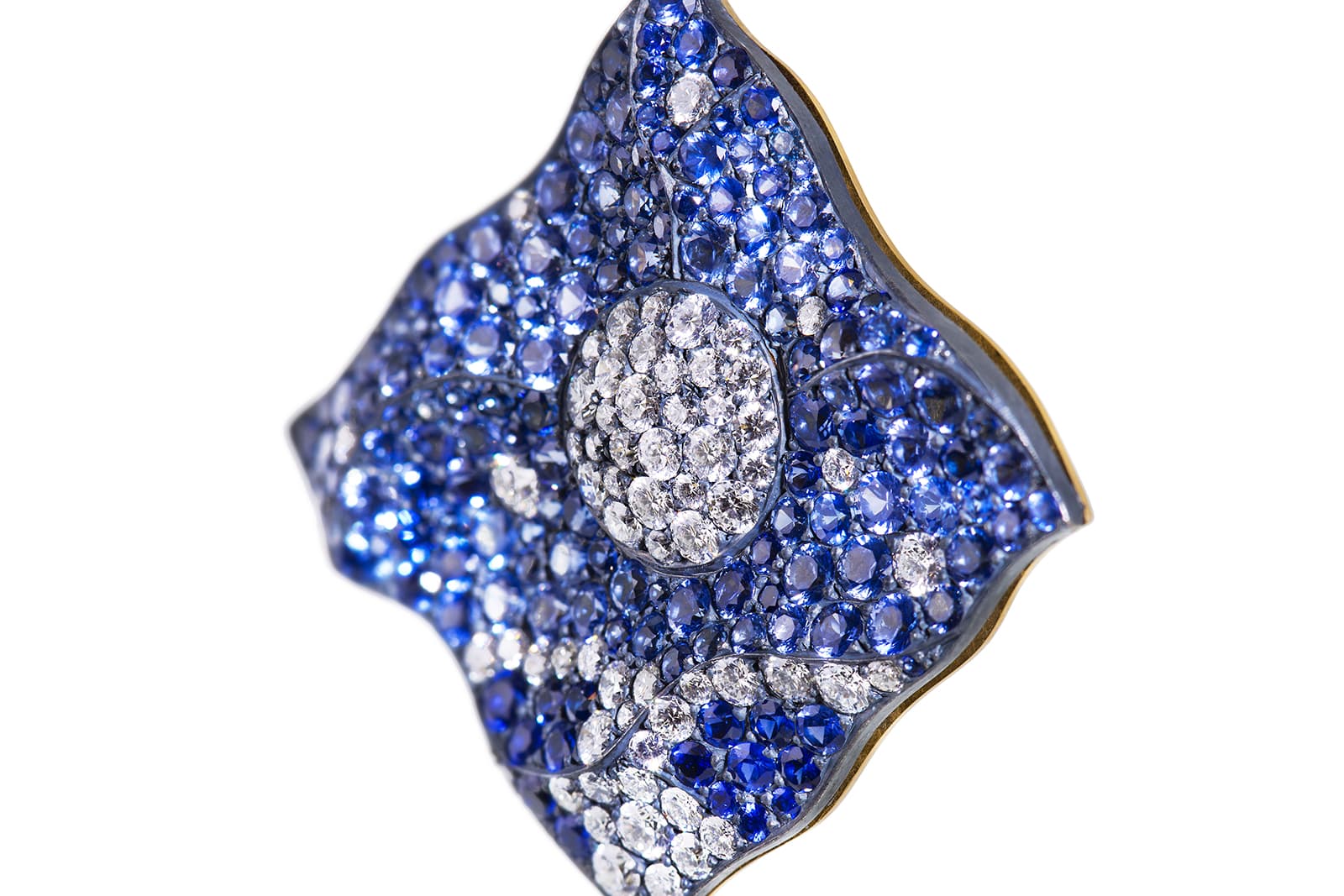 Antonio Seijo Isabella Luna earrings featuring diamonds and sapphires