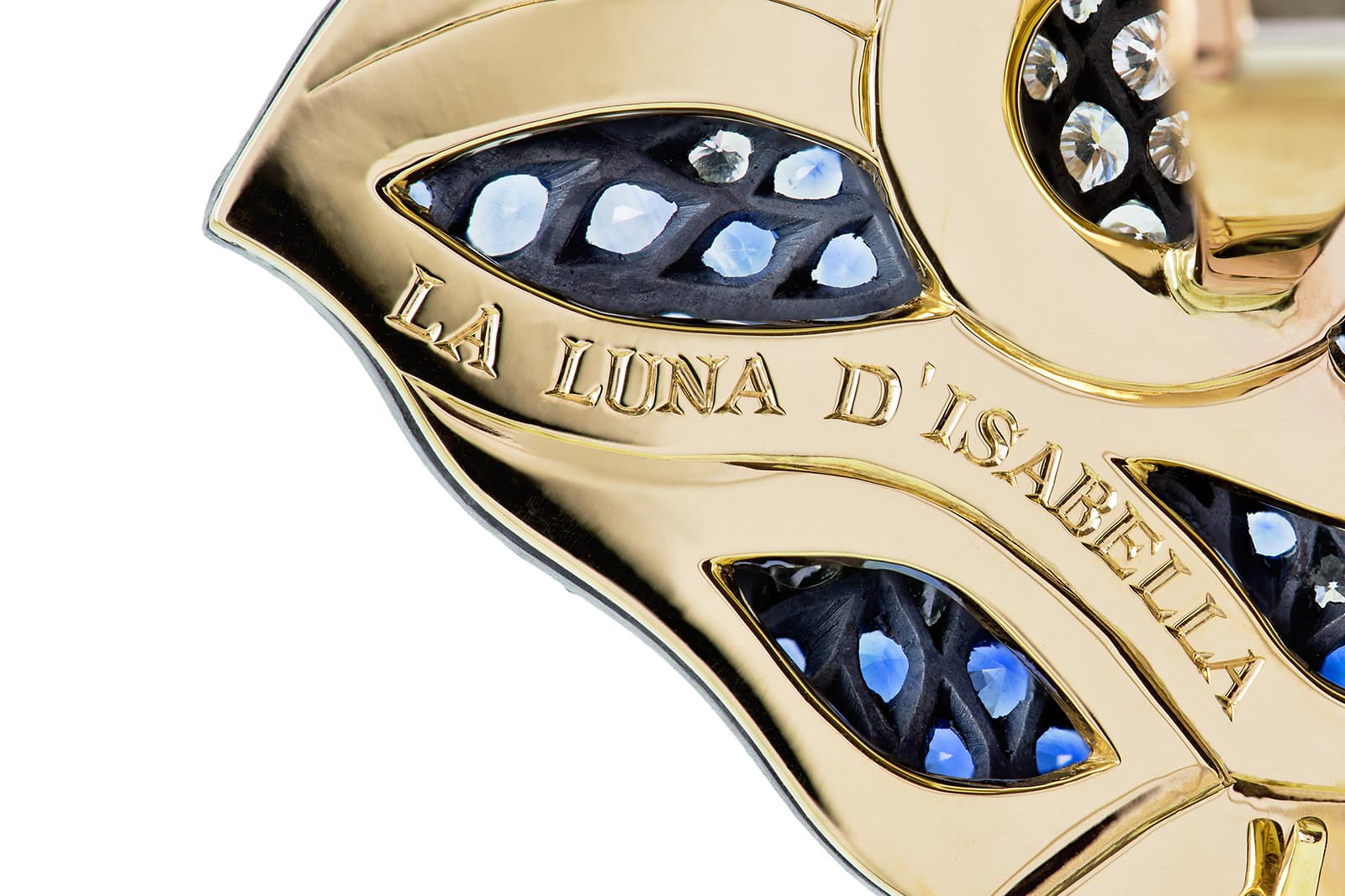  Antonio Seijo Isabella Luna earrings in yellow gold and silver