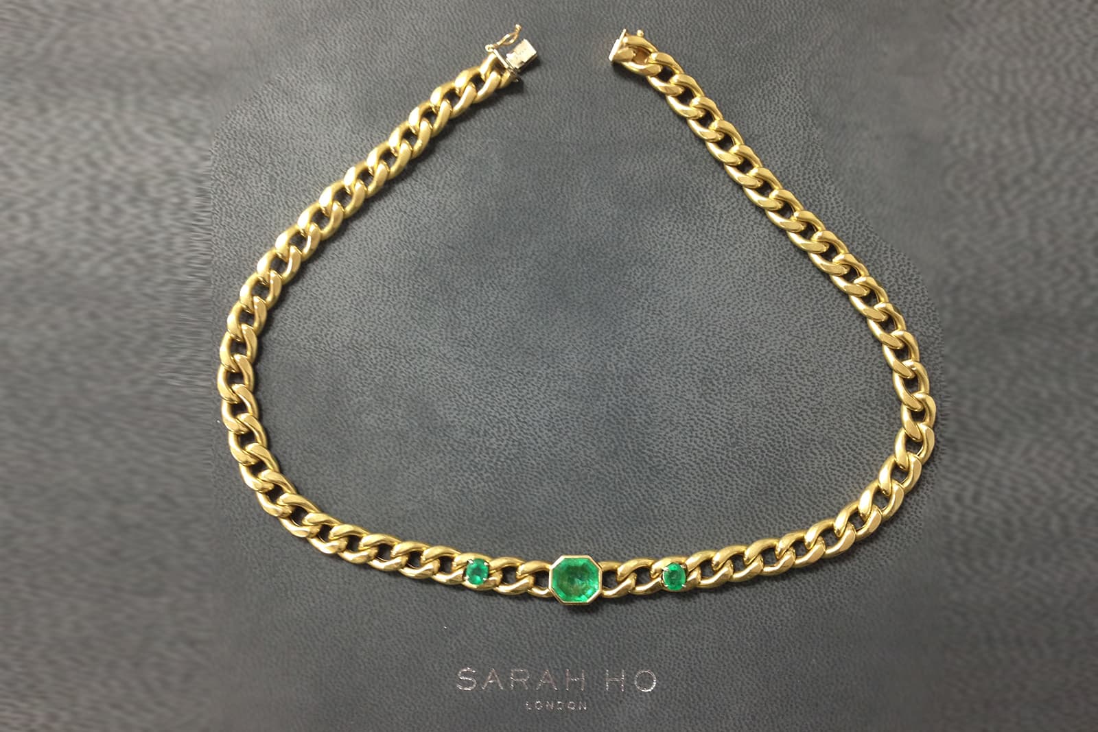  Sarah Ho Diana ring emeralds from family heirloom