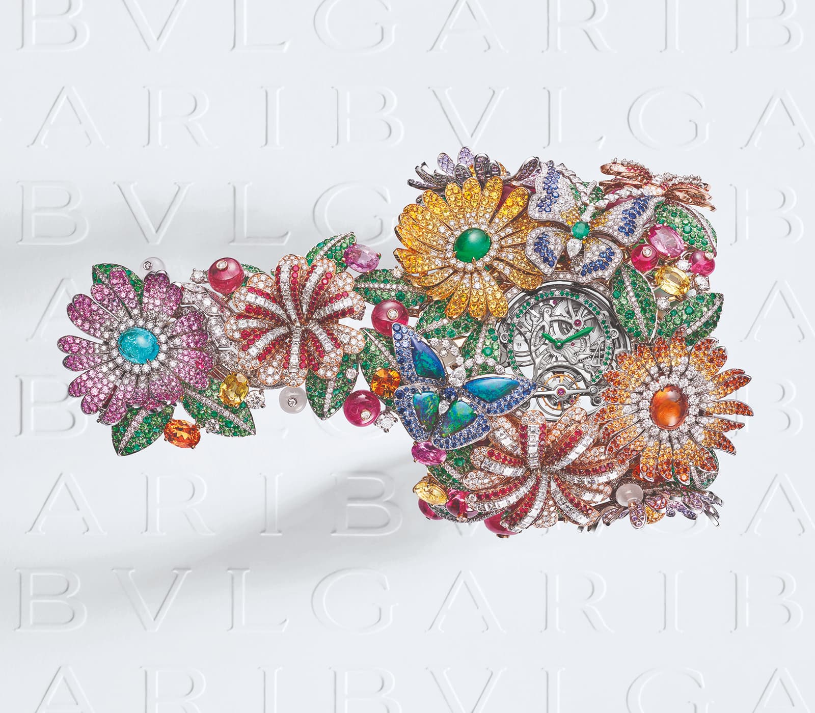 Bulgari Giardino Dell’Eden Tourbillon as a brooch