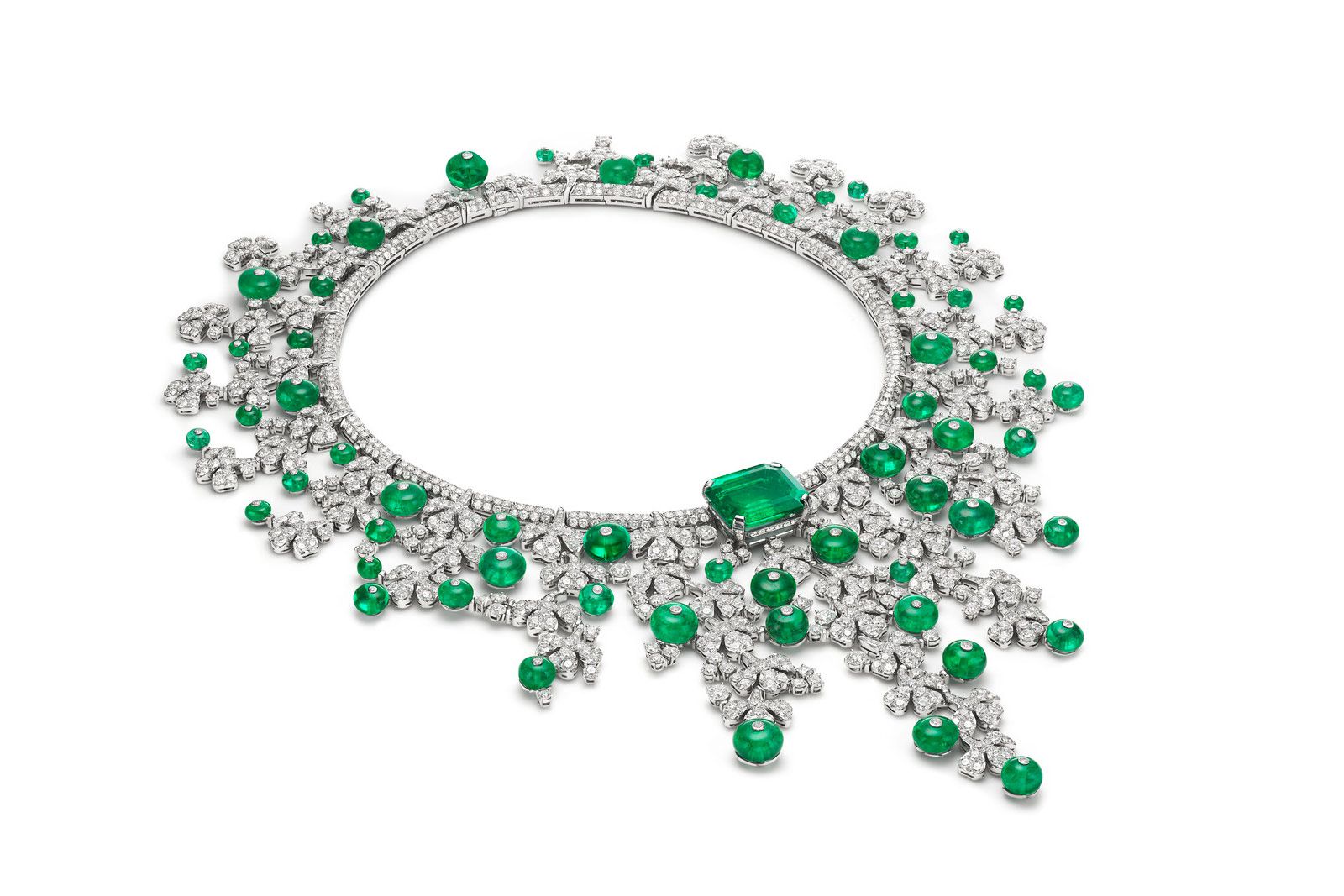  Bulgari Eden the Garden of Wonders High Jewellery Necklace with emeralds and diamonds