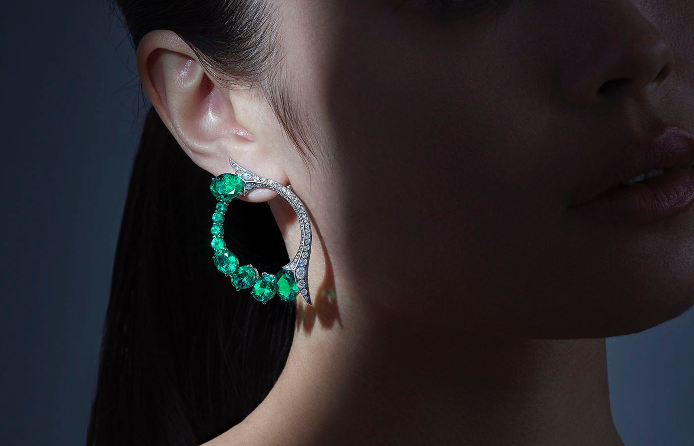  Stephen Webster Thorn Embrace Muzo emerald earrings