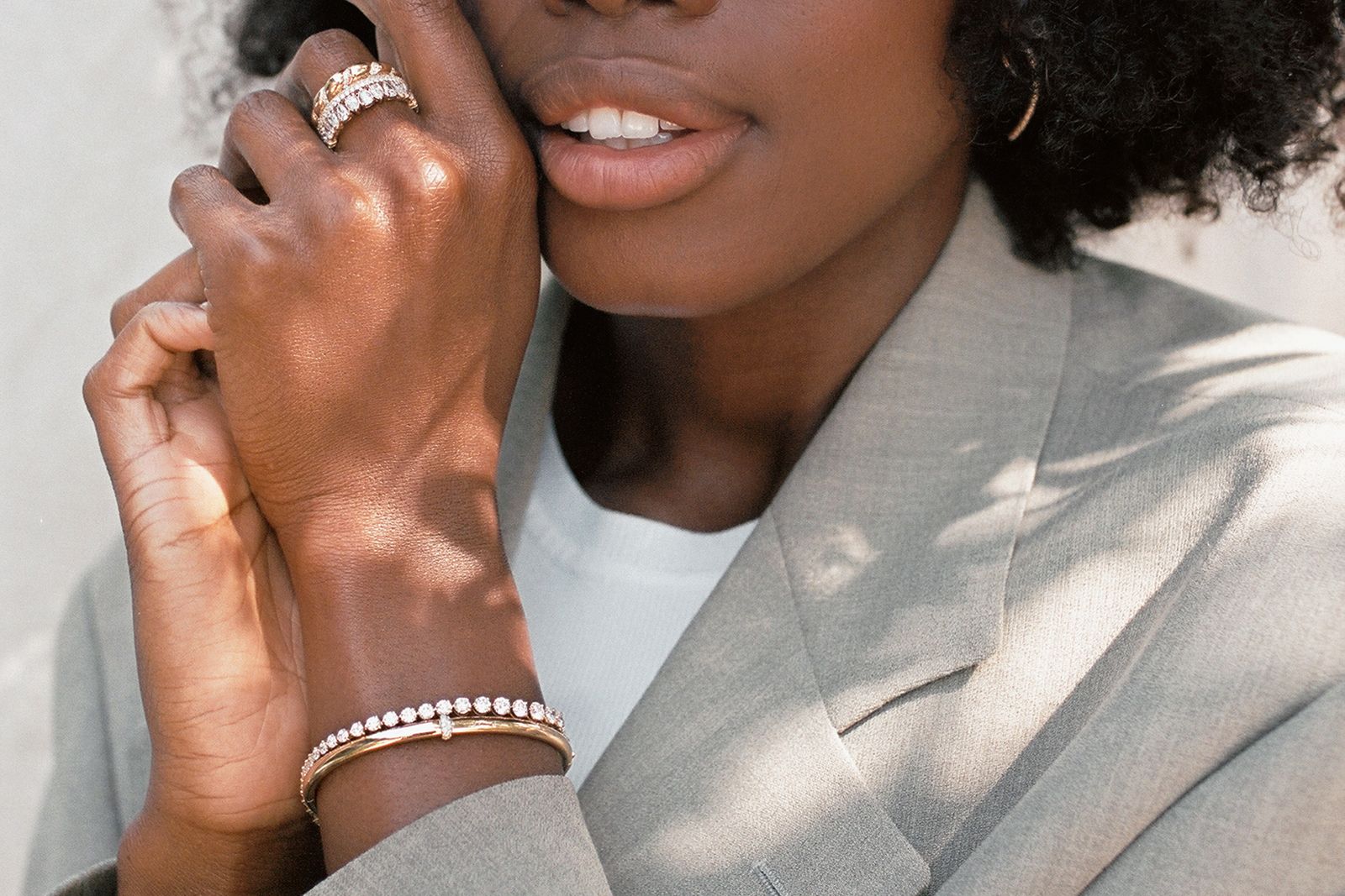  Bracelets and rings from the Or & Elle x Meaghan Cox collection 