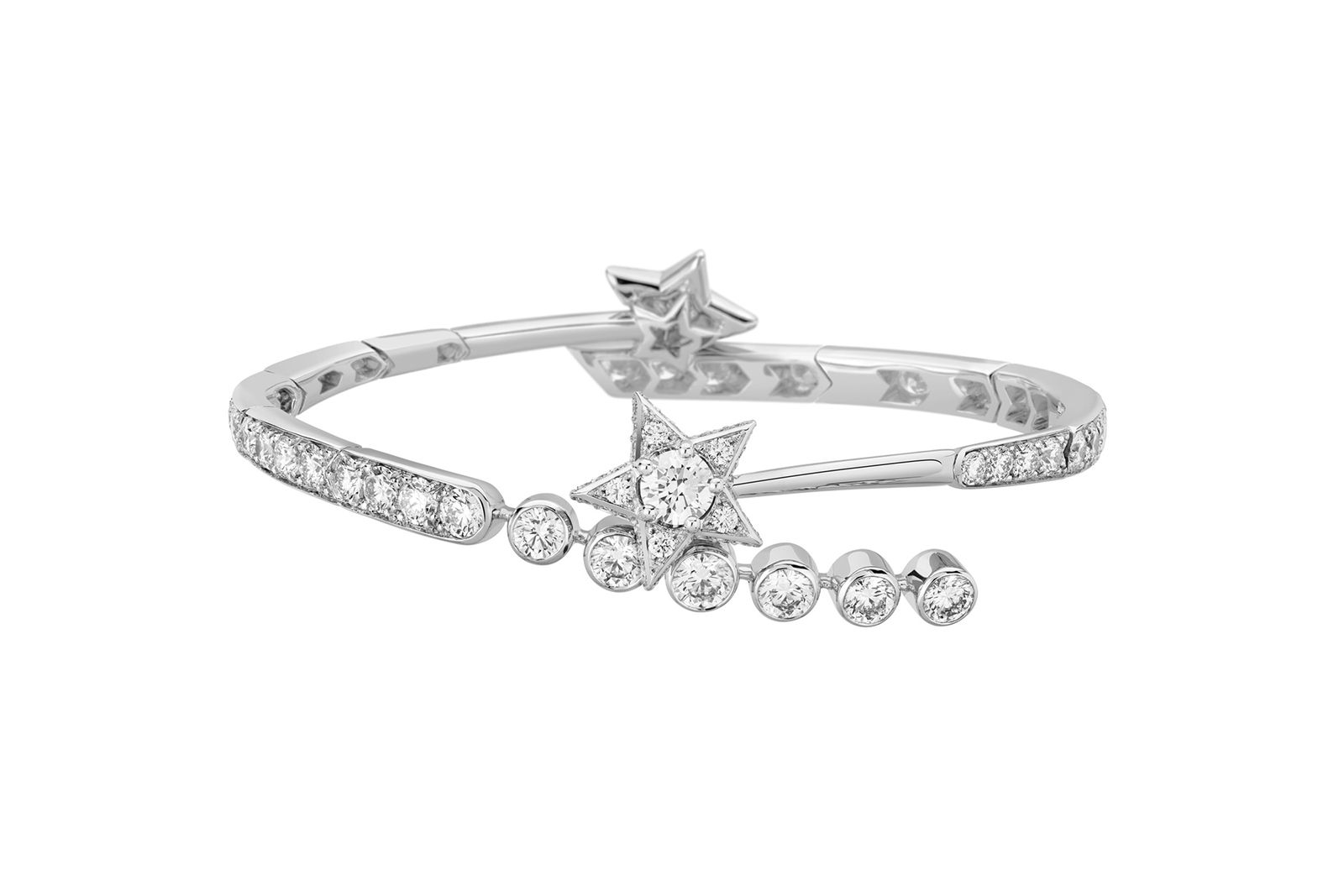  Chanel High Jewellery La Comete Couture bracelet in diamond