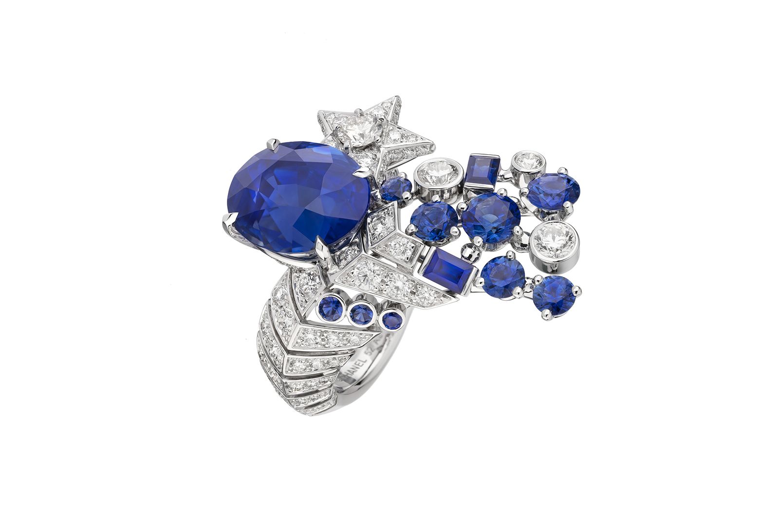  Chanel High Jewellery La Comete high jewellery watch in sapphire and diamond