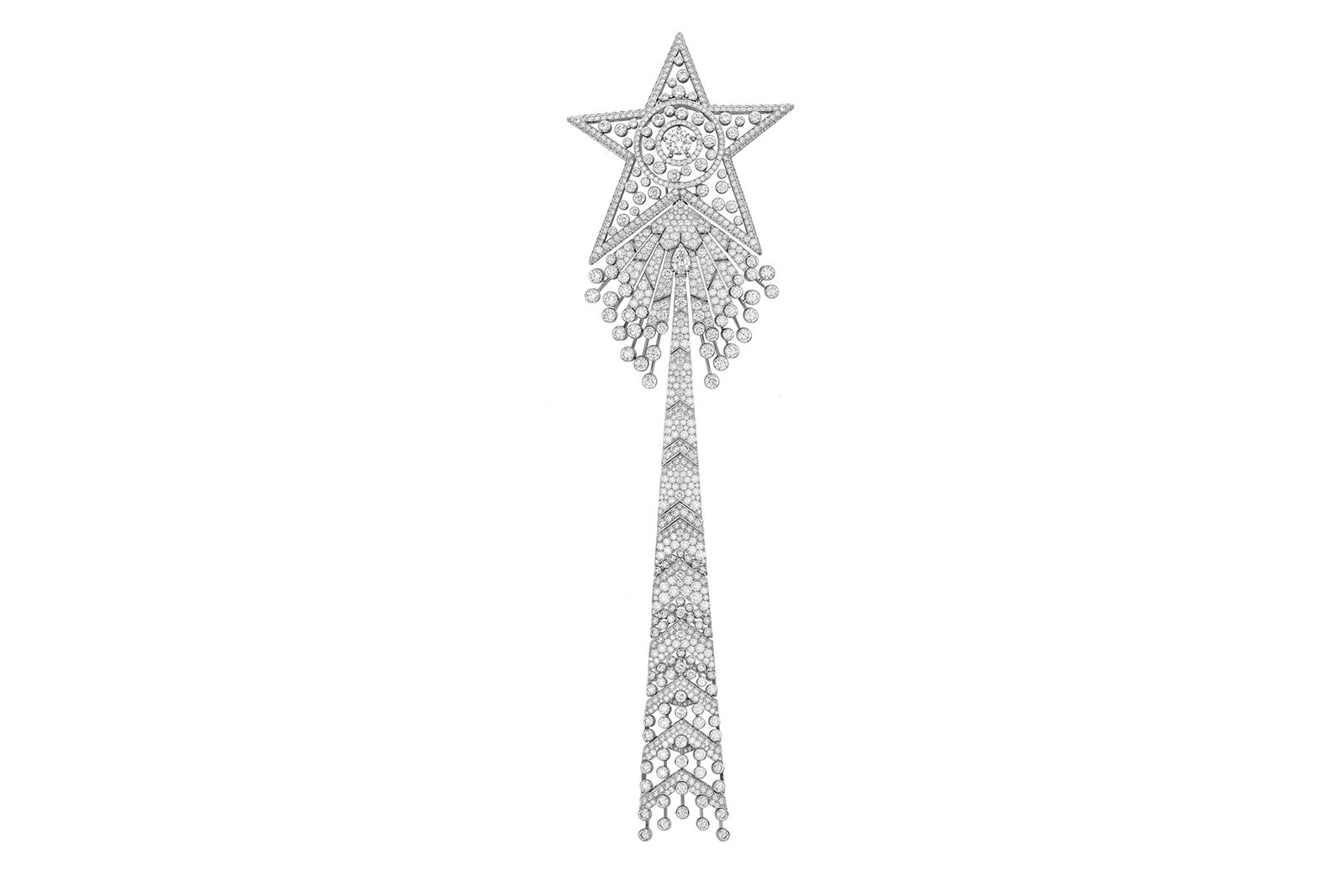  Chanel High Jewellery La Comete Volute brooch in diamond