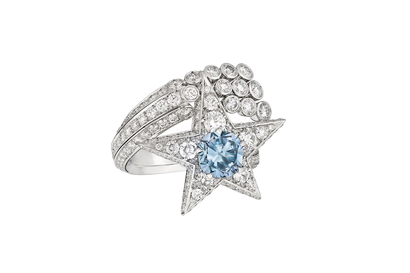  Chanel High Jewellery La Comete Volute ring in diamond