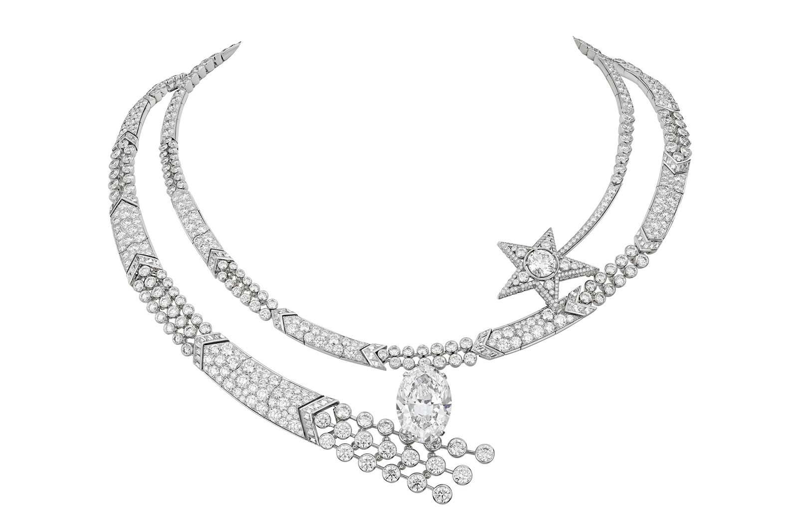  Chanel High Jewellery La Comete Volute necklace in diamond
