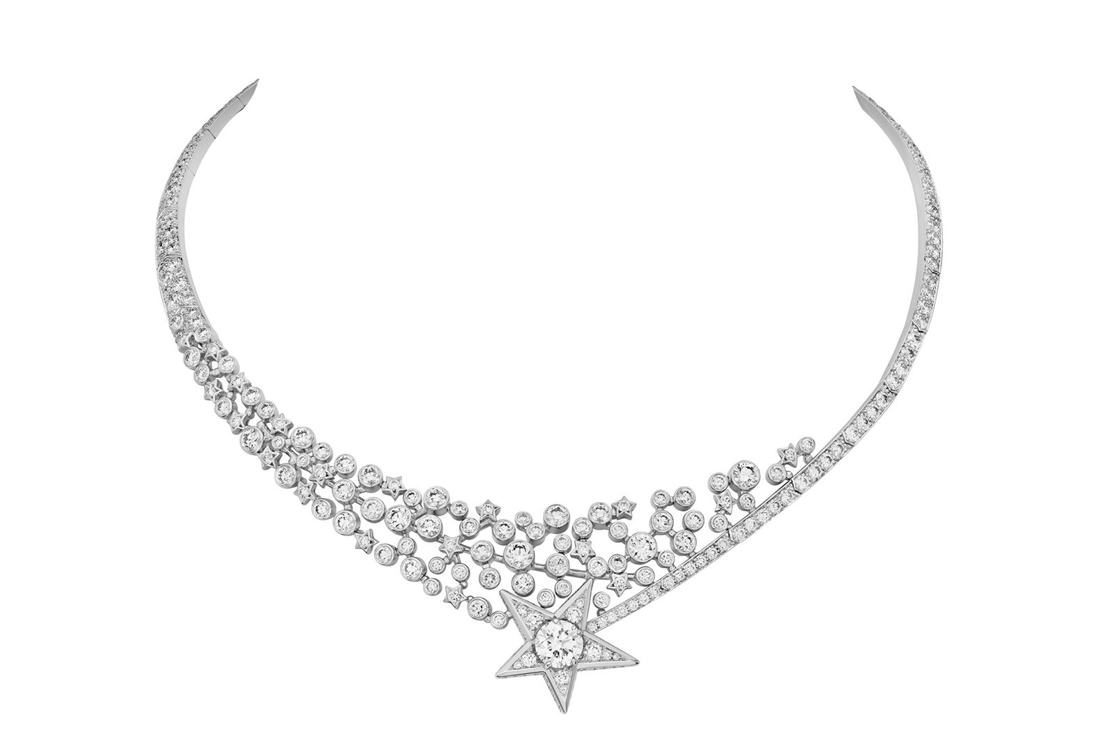  Chanel High Jewellery Pluie de Cometes necklace in diamond