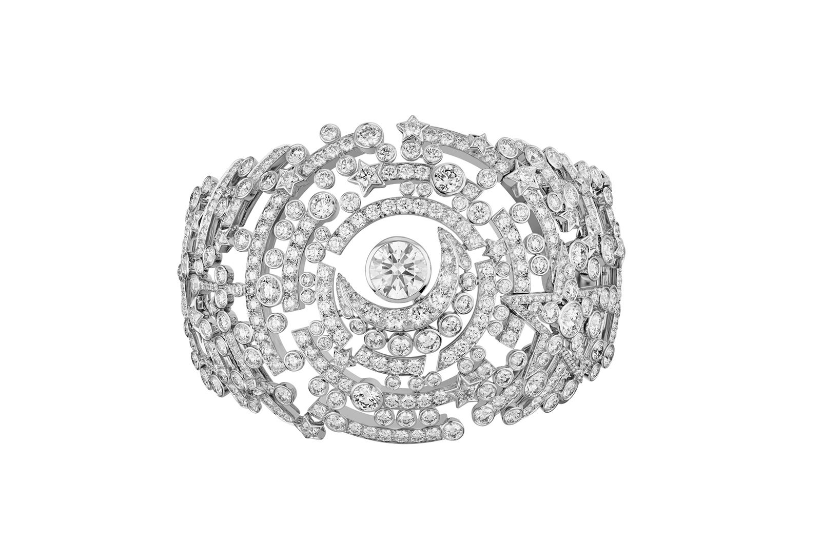  Chanel High Jewellery La Lune Silhouette diamond bracelet