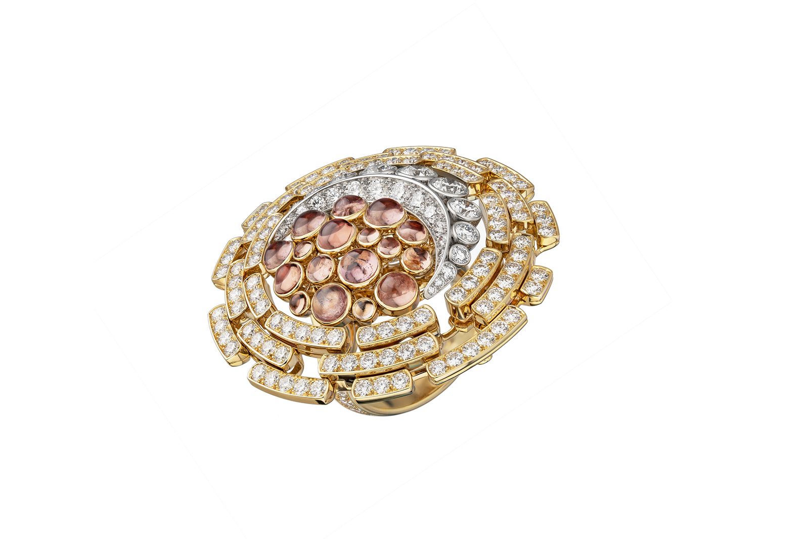  Chanel High Jewellery La Lune Solaire white gold, yellow gold and diamond ring