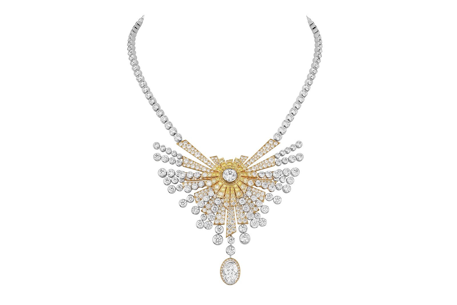 Chanel High Jewellery Soleil Dore necklace in white gold, yellow gold and diamond 