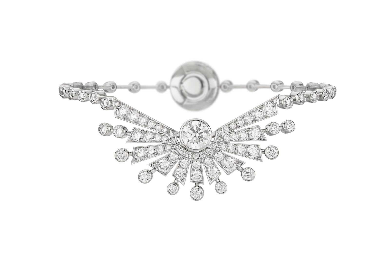  Chanel High Jewellery Soleil Ganse bracelet in white gold and diamond
