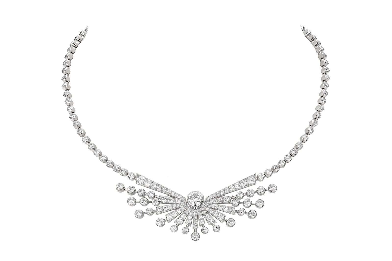  Chanel High Jewellery Soleil Ganse necklace in white gold and diamond