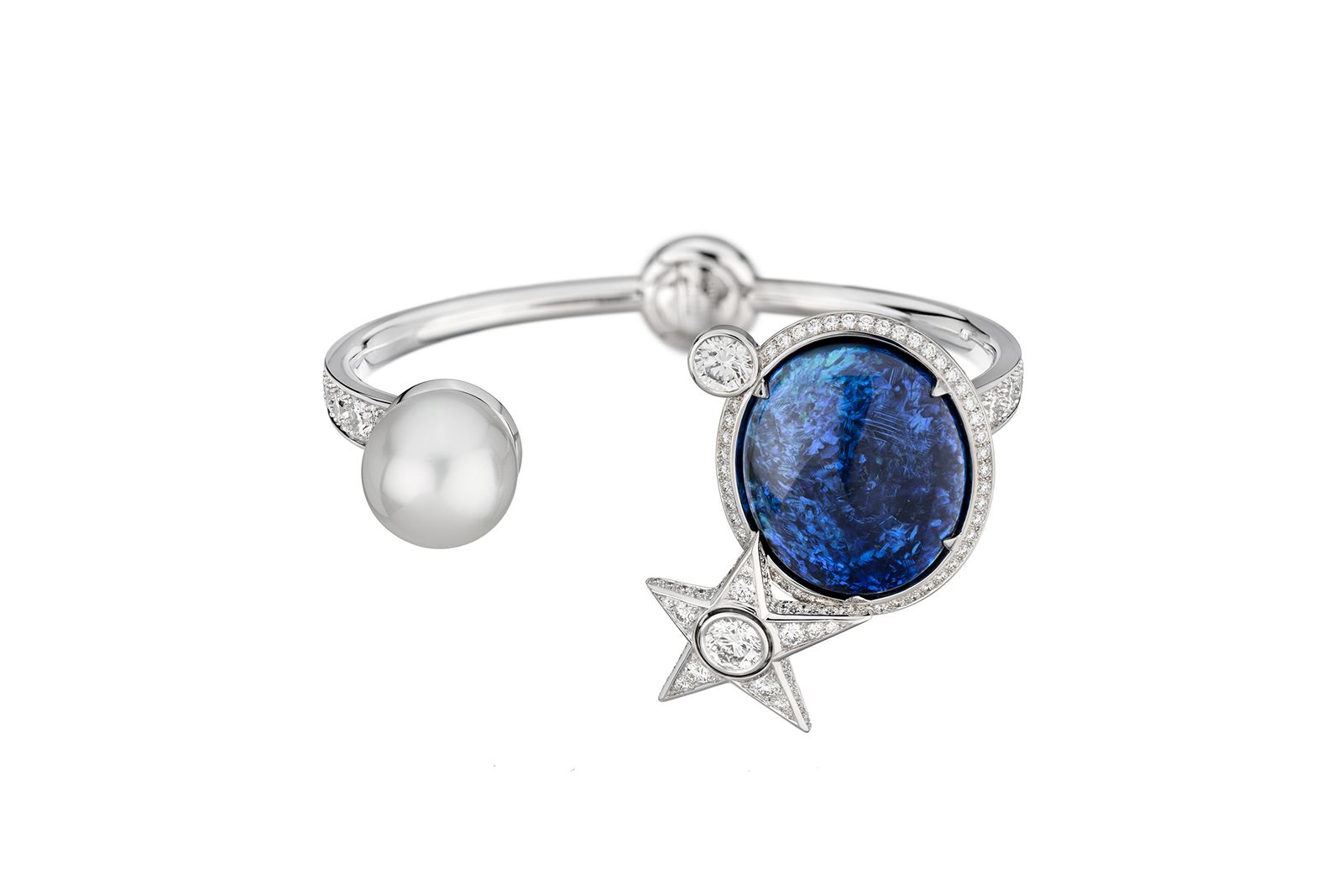  Chanel High Jewellery La Comete Opal high jewellery watch in diamond and opal 