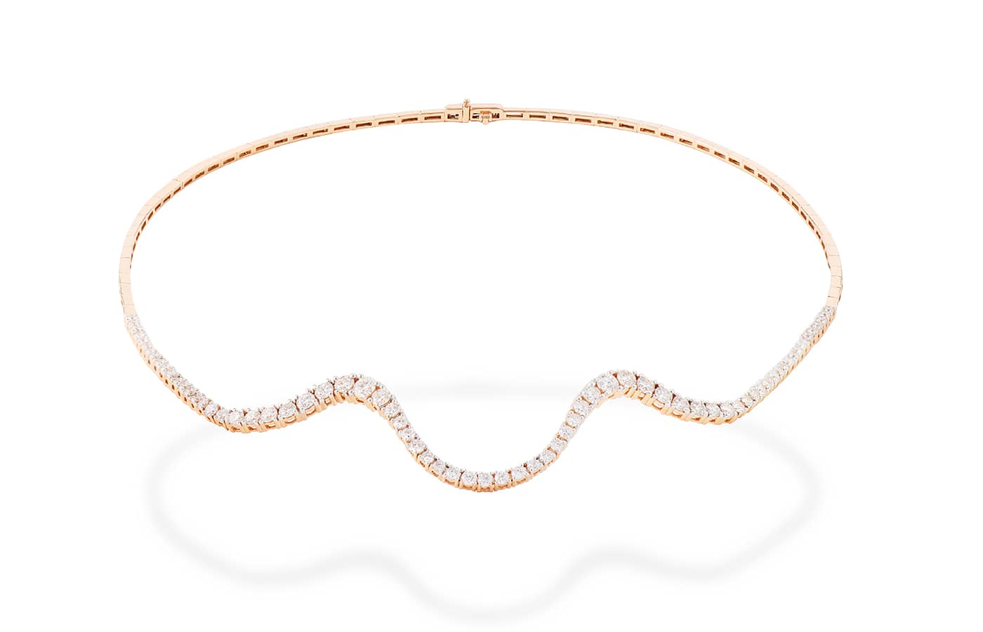  MARIE MAS Luminous Lines Radiant choker in rose gold and diamond