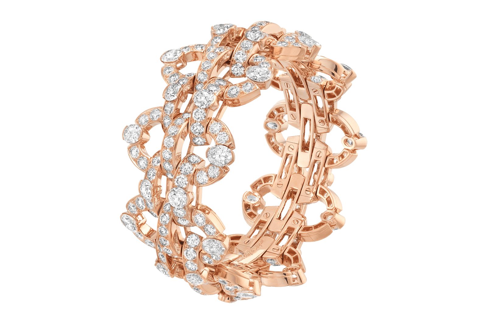  Van Cleef & Arpels  rose gold and diamond Boogie-Woogie bracelet from the Legend of Diamonds Chapter II High Jewellery Collection