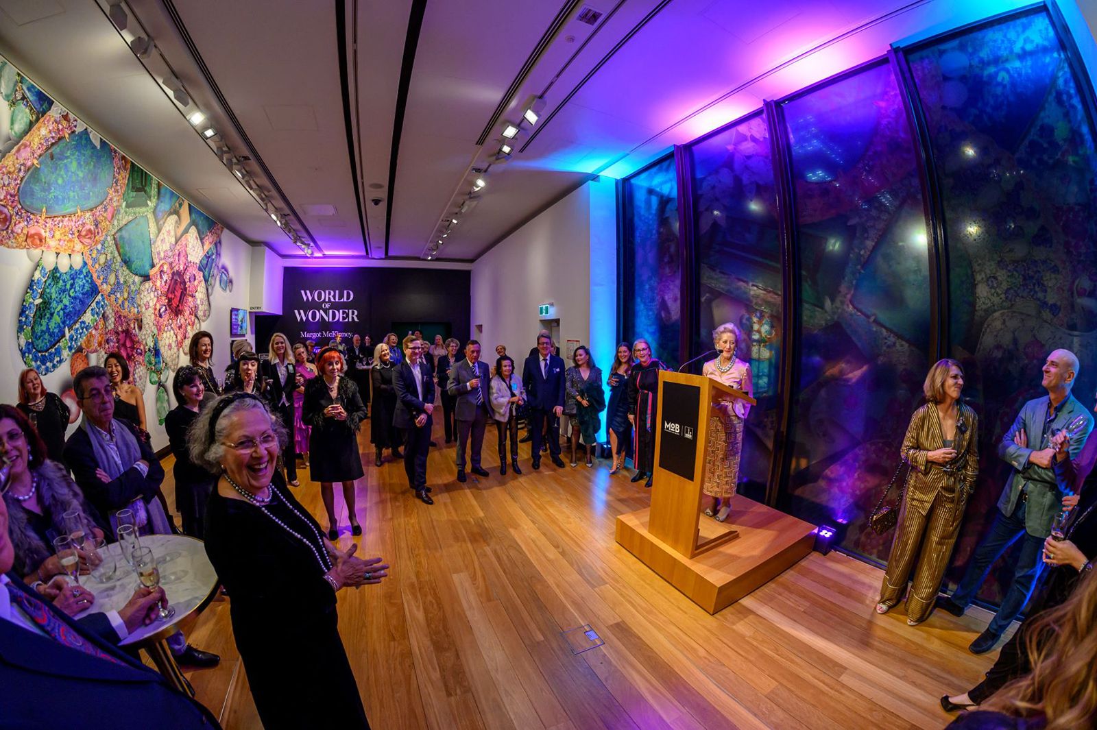 Opening ceremony at World of Wonder: Margot McKinney Exhibition in Brisbane, Australia