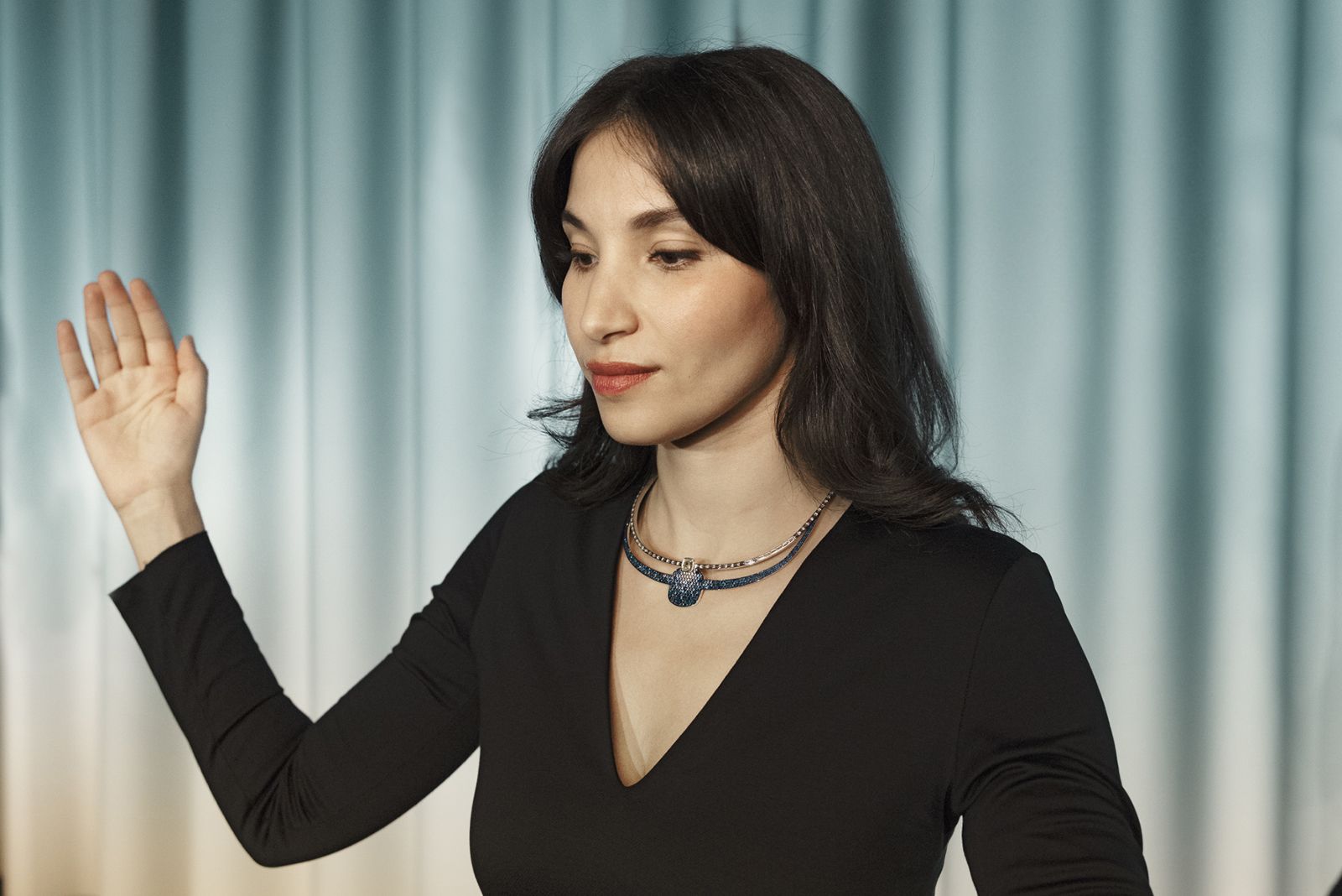  Hermès Miroir d'ombre necklace from the Les Jeux de l'ombre High Jewellery collection