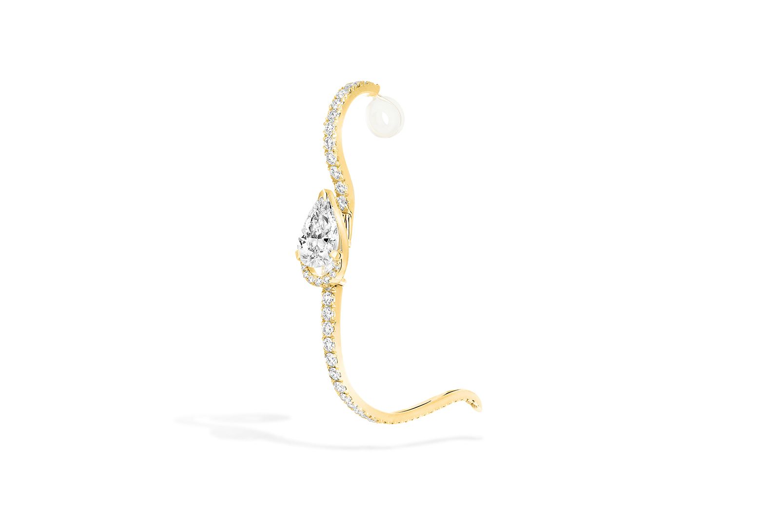  Messika gold and diamond Golden Shield lip jewel from the Beyond the Light High Jewellery collection