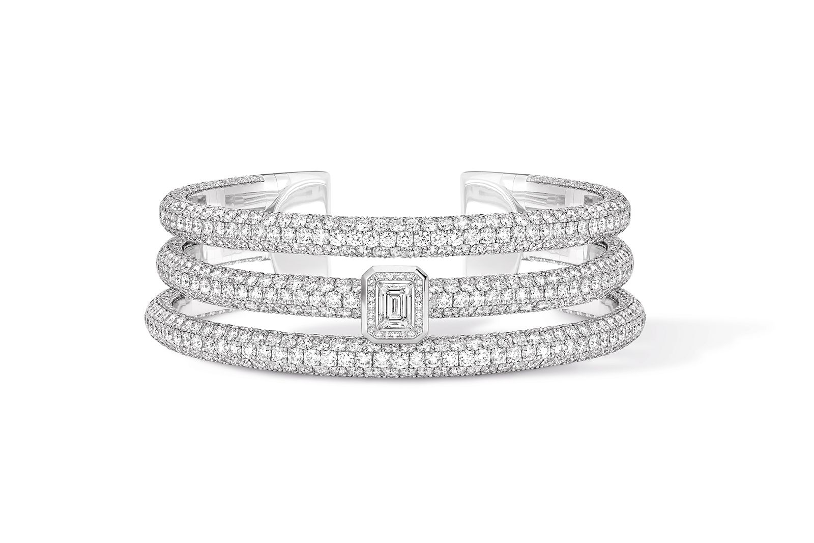  Messika white gold and diamond Divine Enigma bracelet from the Beyond the Light High Jewellery collection