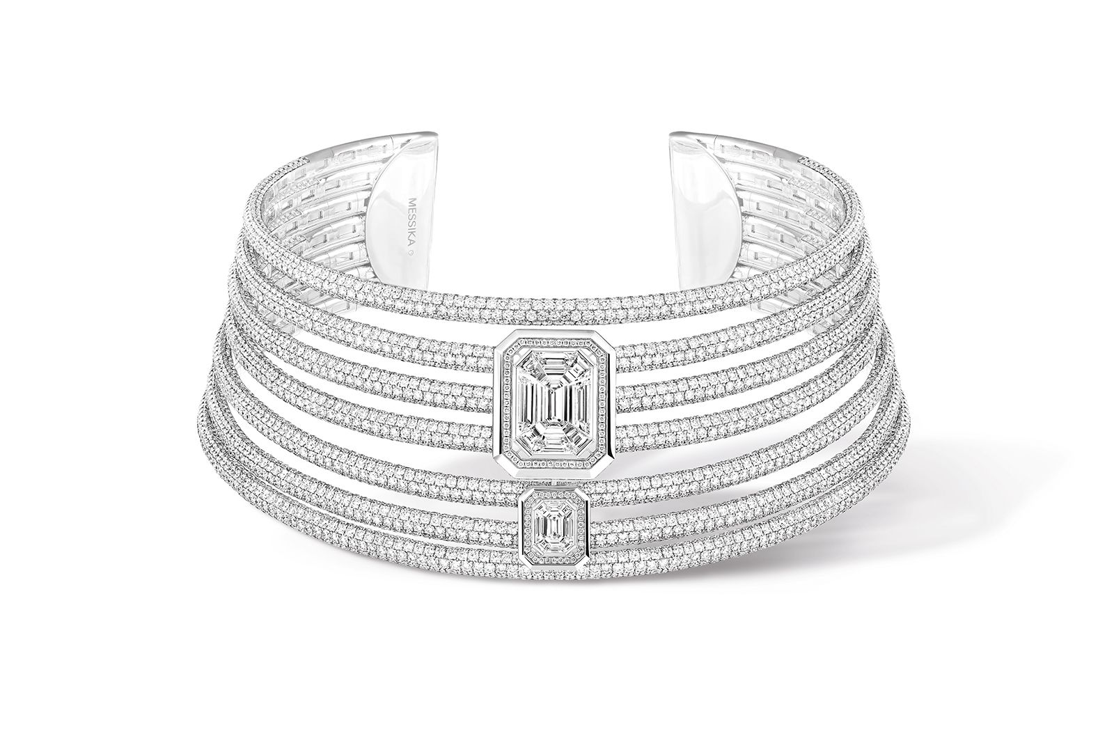  Messika white gold and diamond Divine Enigma choker from the Beyond the Light High Jewellery collection