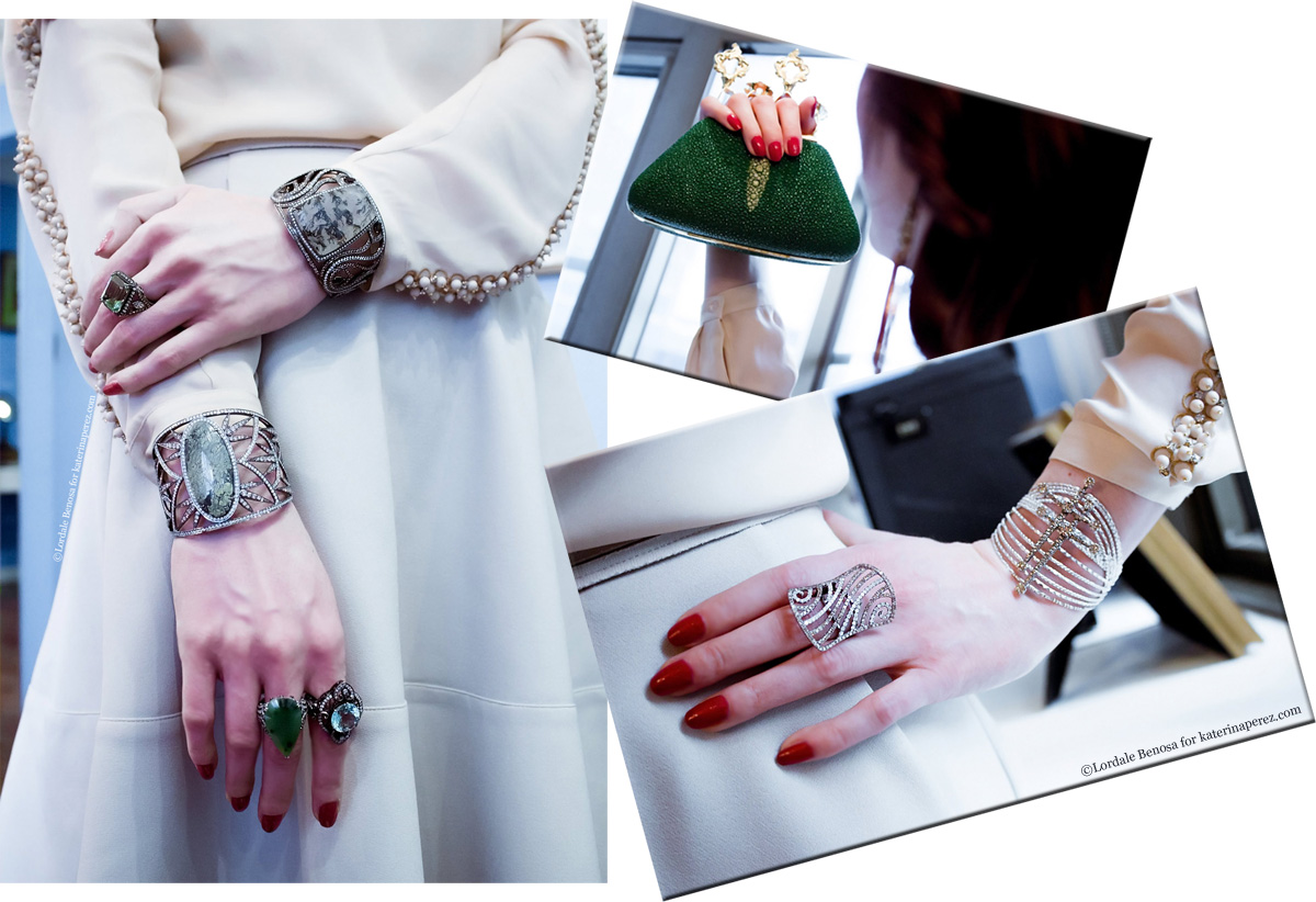 Bochic jewellery and a clutch