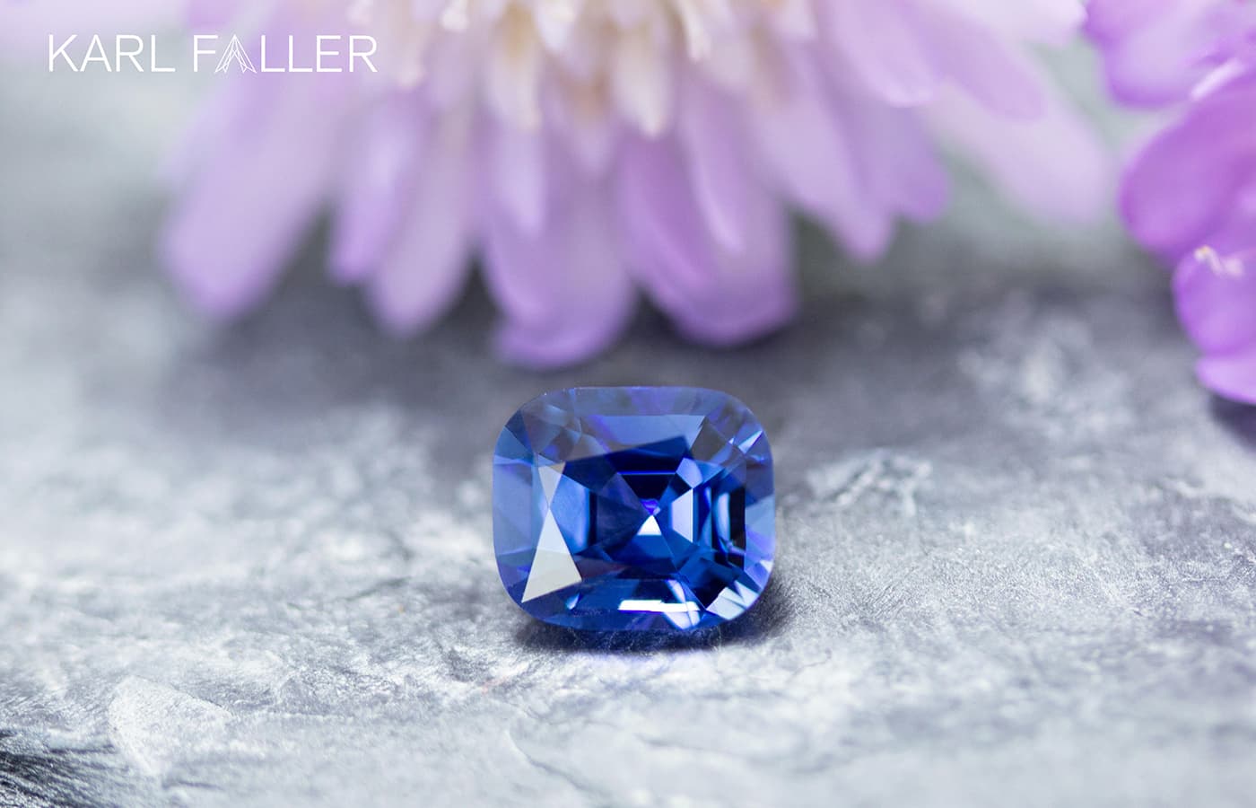 Cornflower blue spinel from Karl Faller 