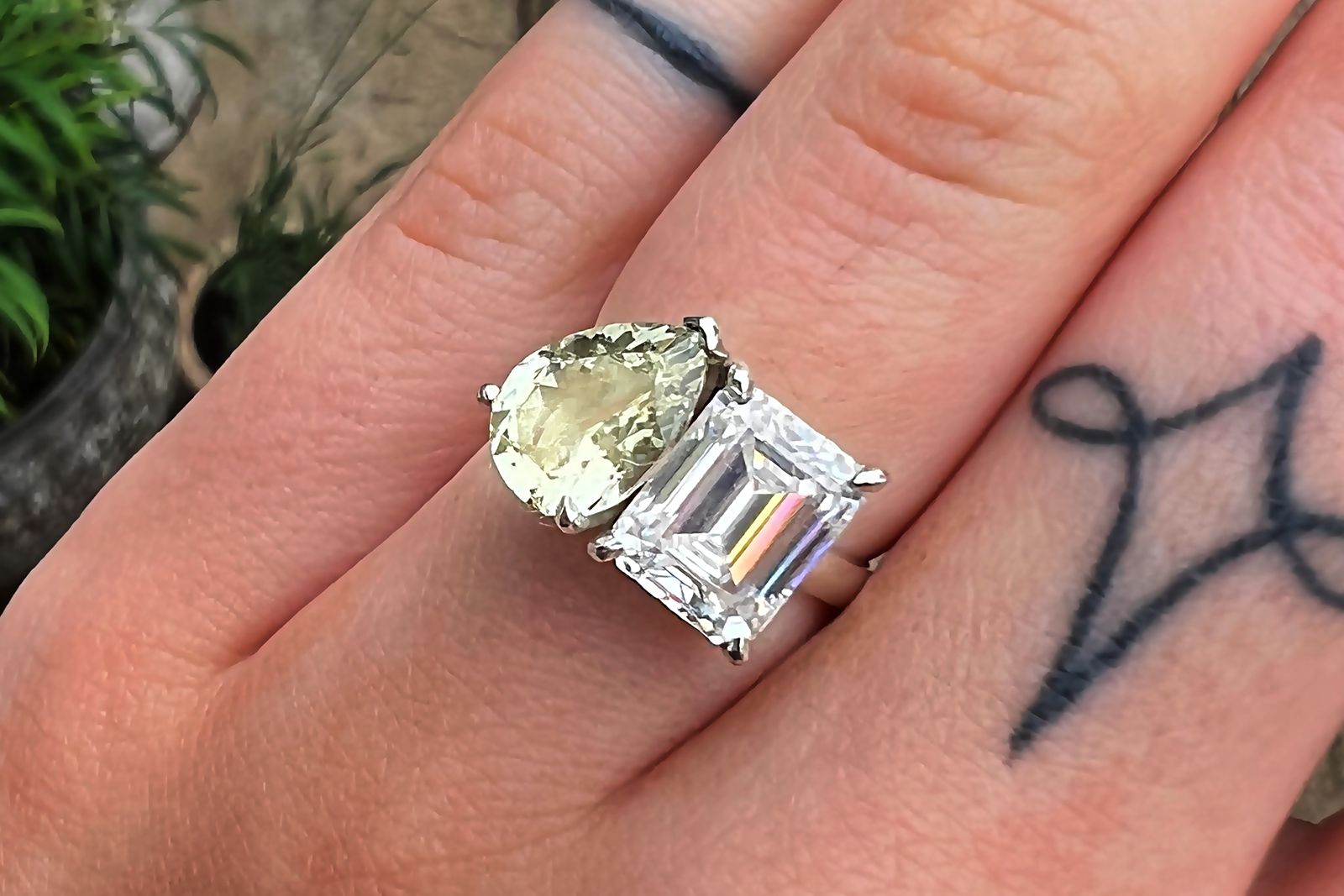  Suzannah King diamond and gold Toi & Moi ring