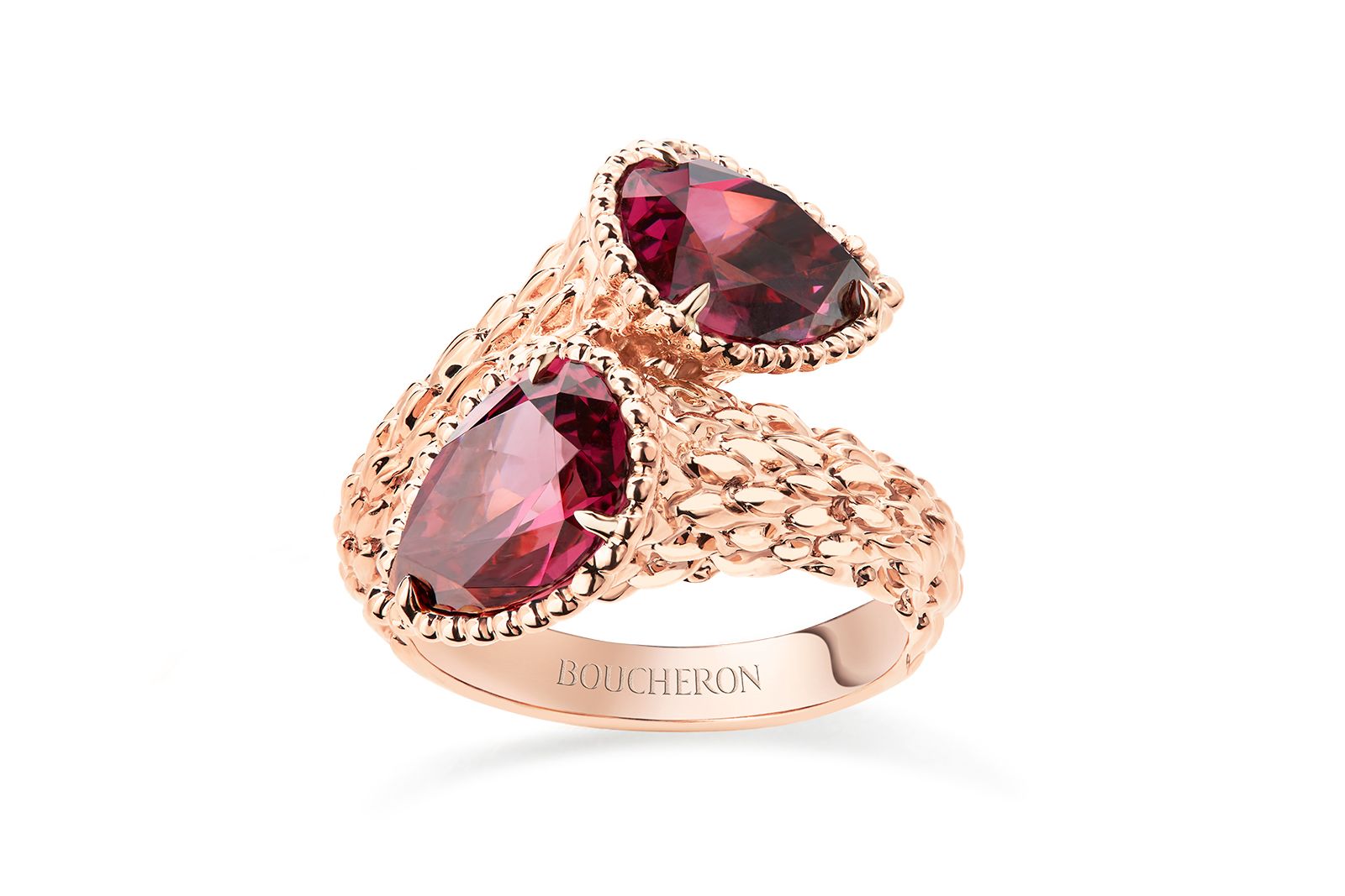  Boucheron Rhodolite Serpent Rhodolite ring