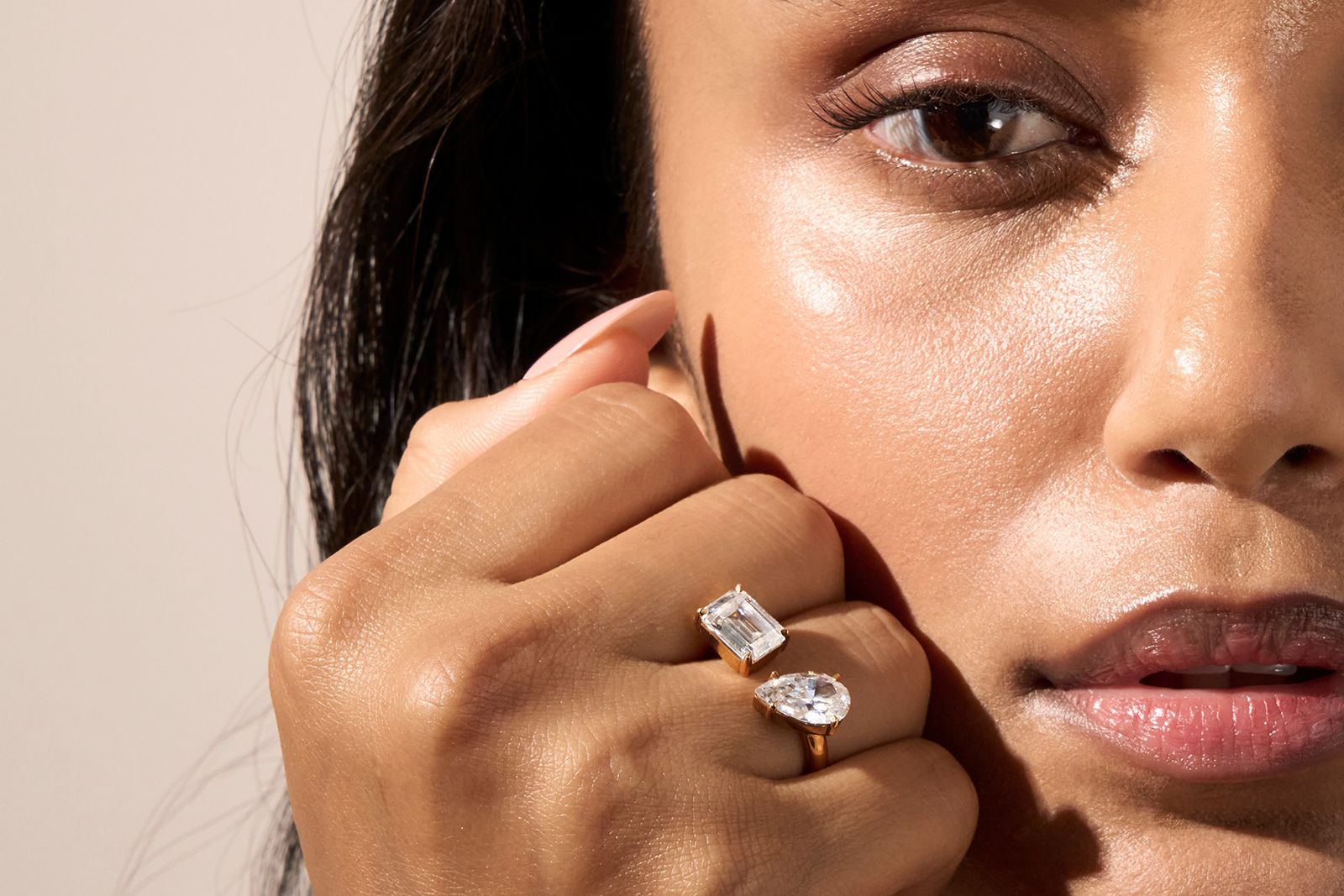  Jemma Wynne Diamond and gold Toi & Moi ring