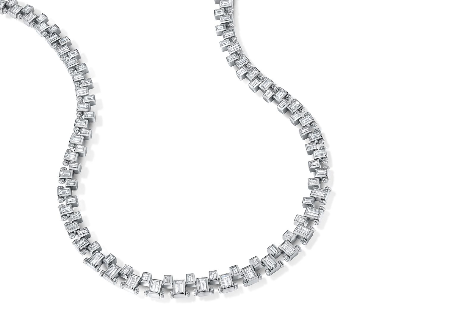 Retrouvai platinum and diamond necklace