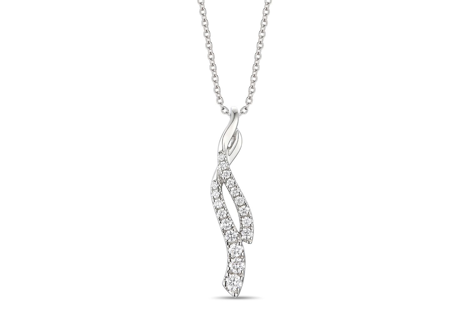  Le Vian platinum and diamond Vanilla Twist necklace from the Le Vian Platinum collection