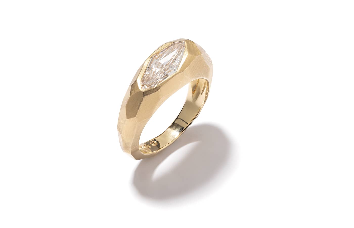  Glenn Spiro gold and diamond Pebble Ring