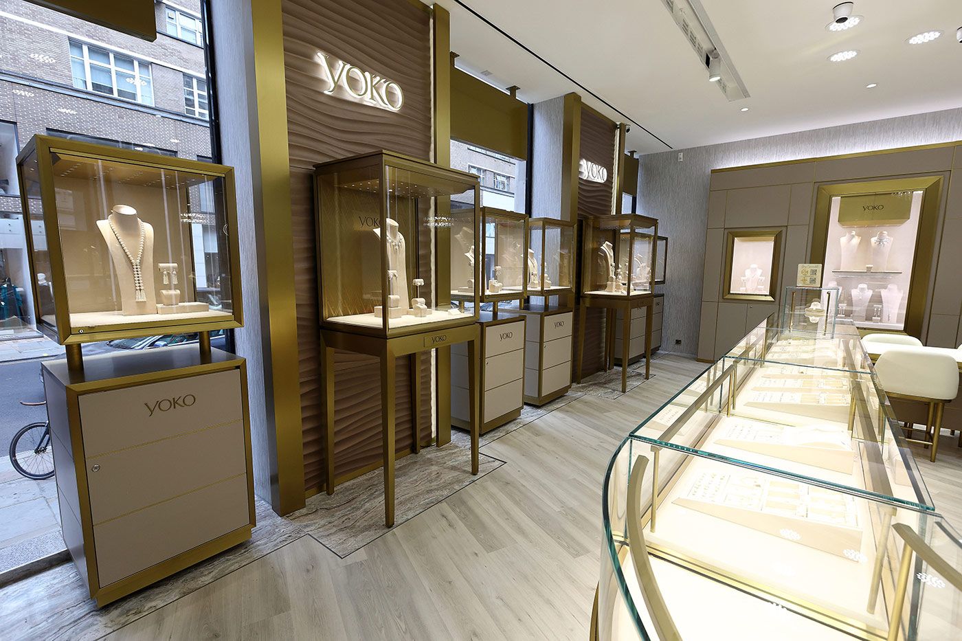 A closer look at the interior of the new Yoko London flagship boutique on London's Sloane Street