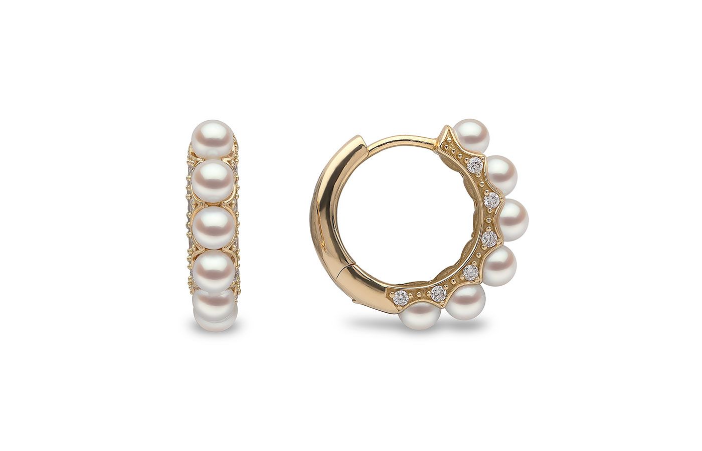  Akoya pearl and diamond earrings from the Yoko London Eclipse Collection