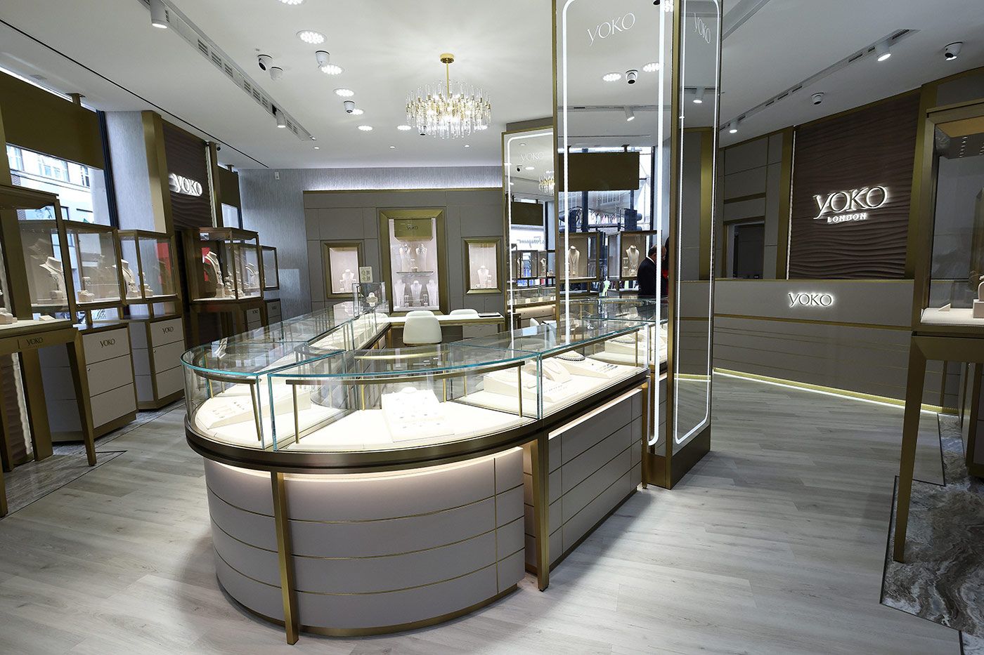  The interior of the new Yoko London flagship boutique on Sloane Street between Sloane Square and Knightsbridge