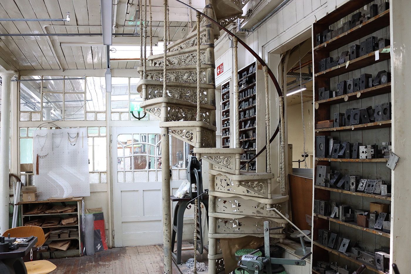 The Jakob Bengel Industrial Museum historical staircase to the living area