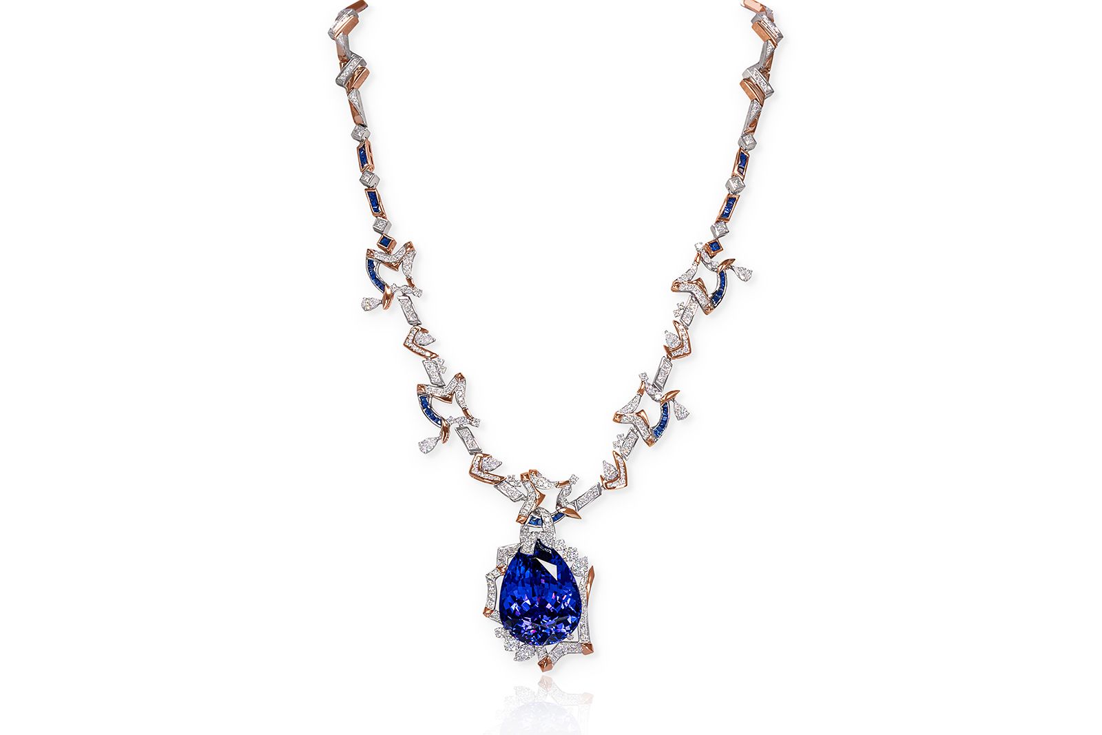  MALDY tanzanite and diamond High Jewellery necklace 