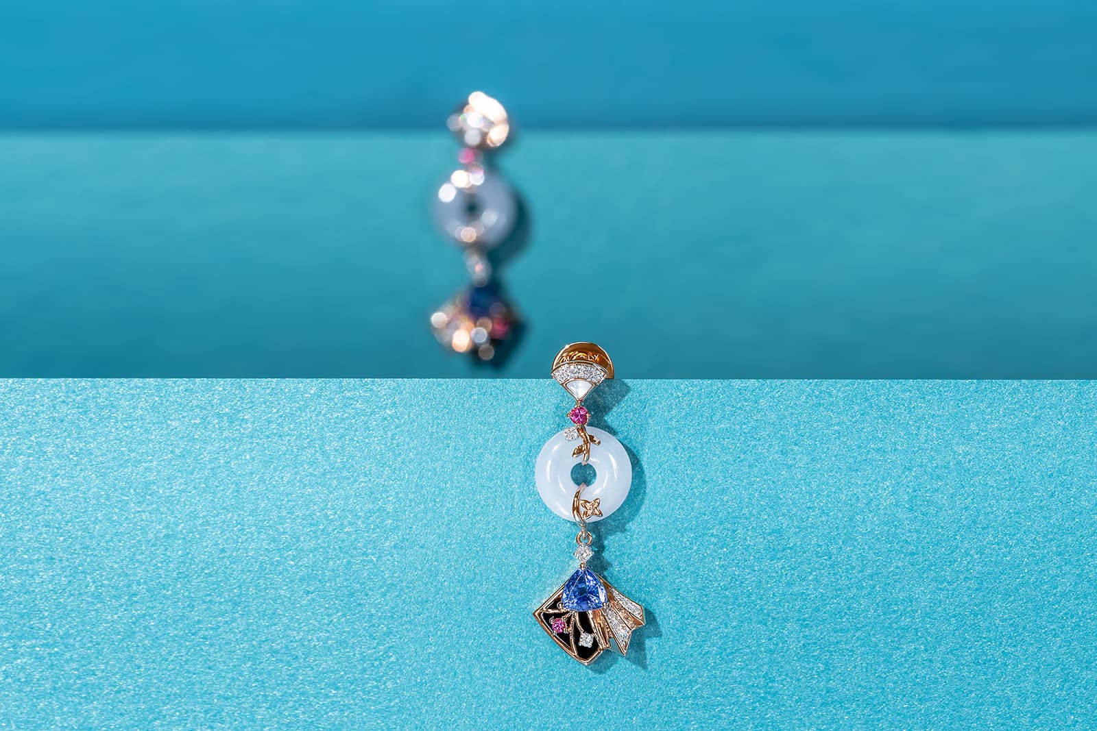  MADLY precious gemstone and diamond earrings