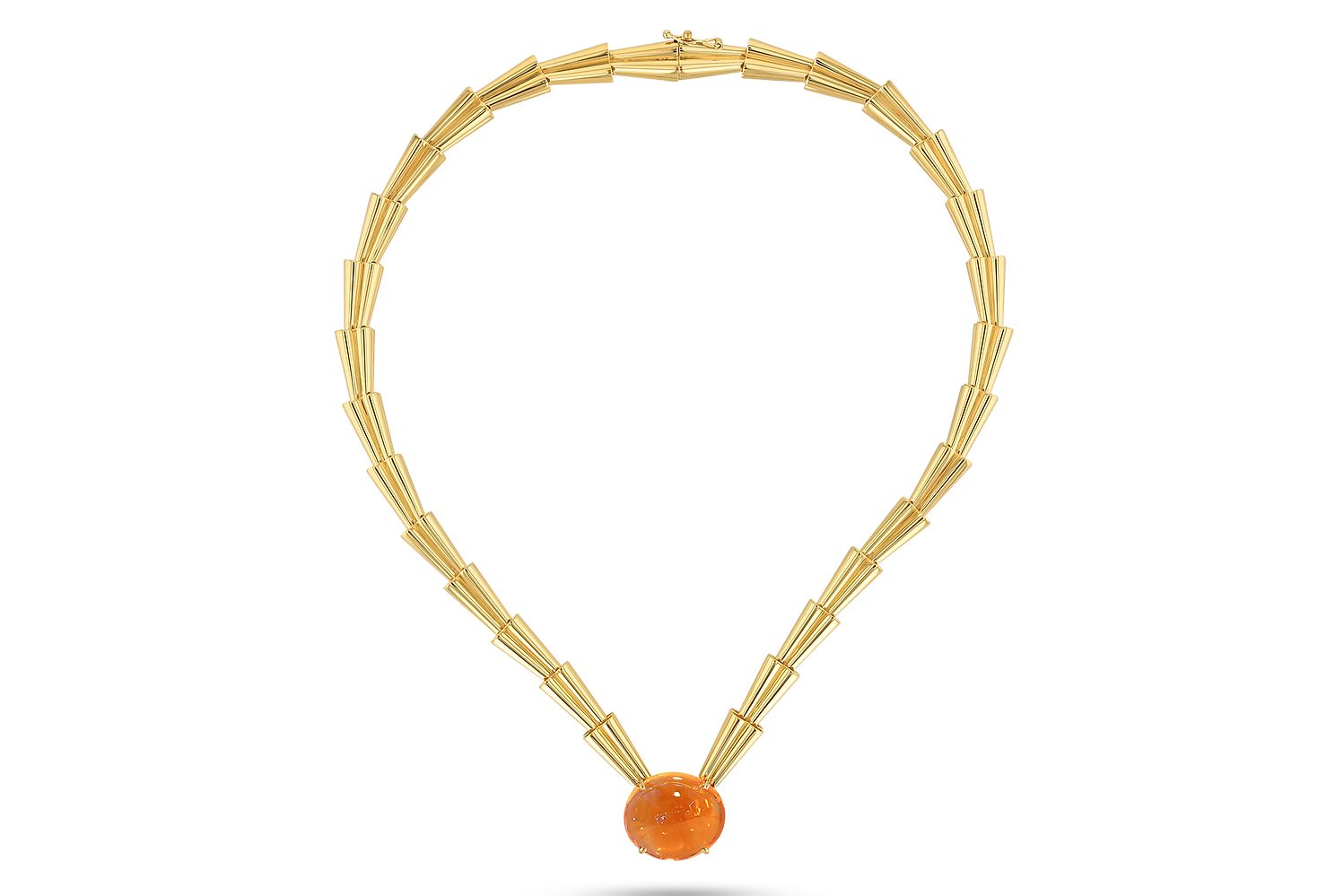  TOKTAM Rumi necklace with a 28.89 carat cabochon citrine in 18k yellow gold