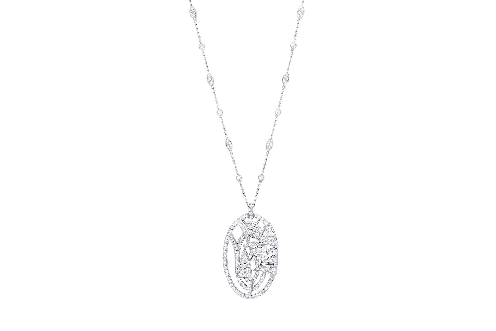  Boodles Rievaulx High Jewellery pendant featuring diamonds set in platinum