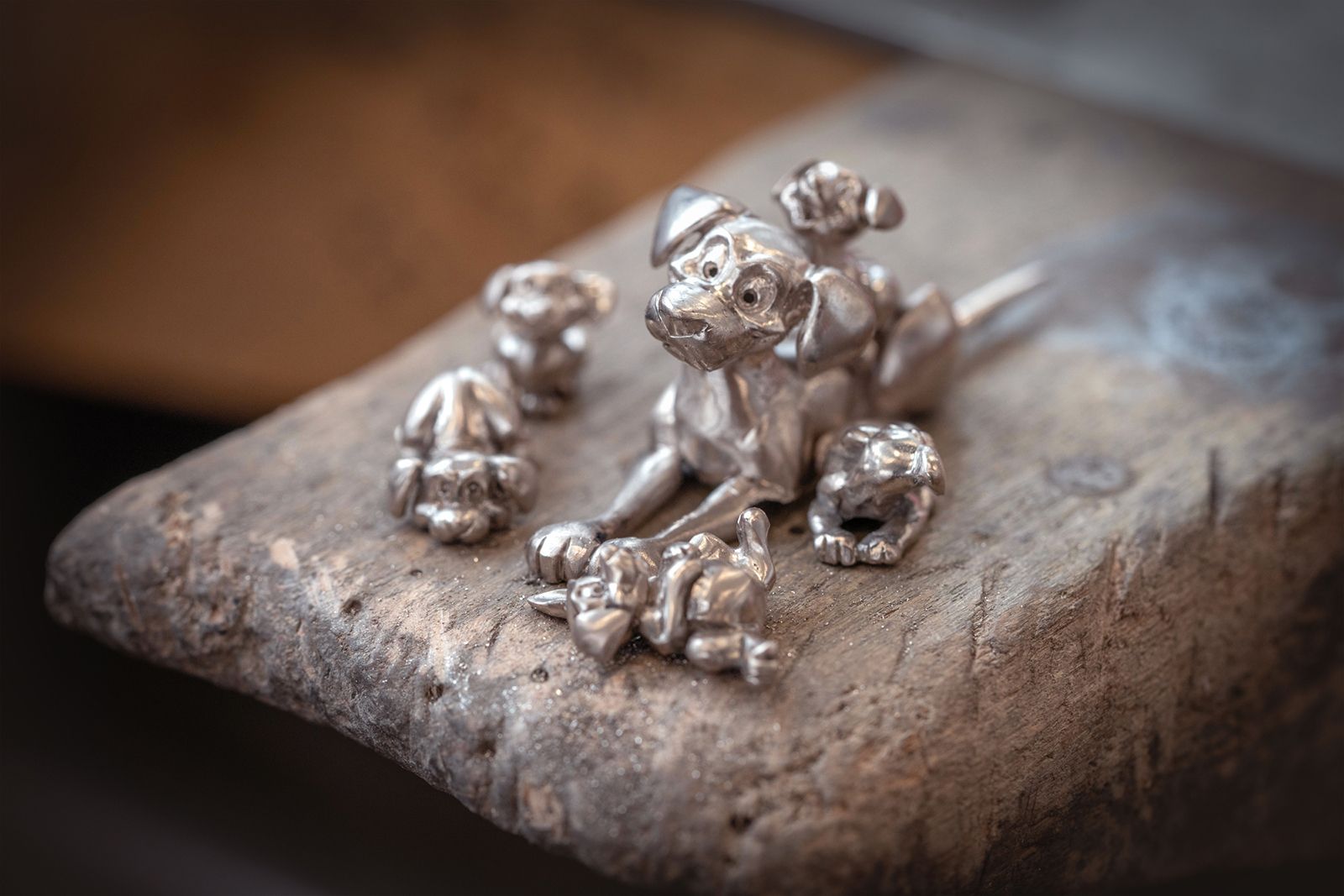  The Chopard Loves Cinema 101 Dalmatians-inspired bracelet is set with diamond-set dog characters