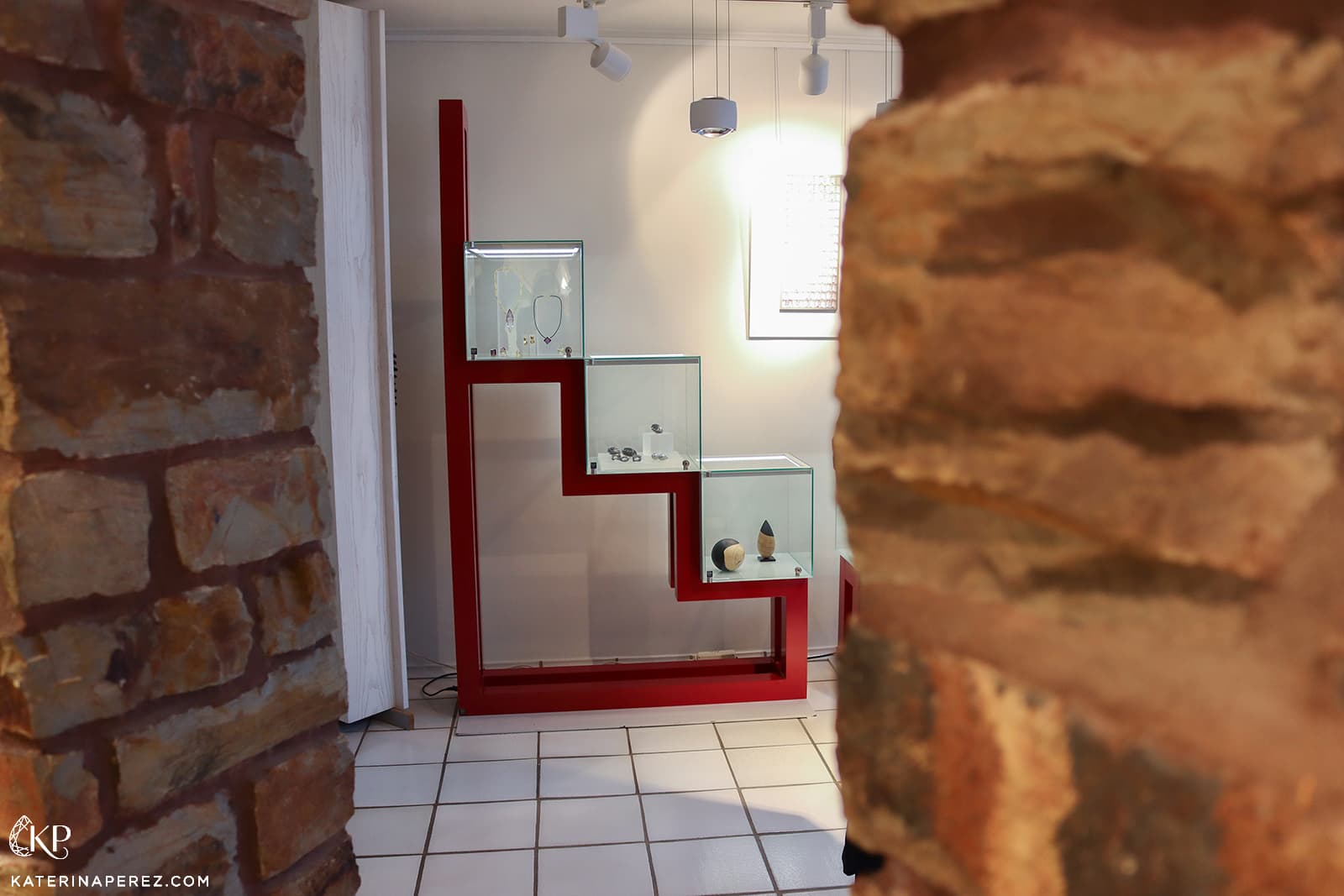  Jewellery on display at Atelier Munsteiner's 13th studio exhibition in Stipshausen, Germany
