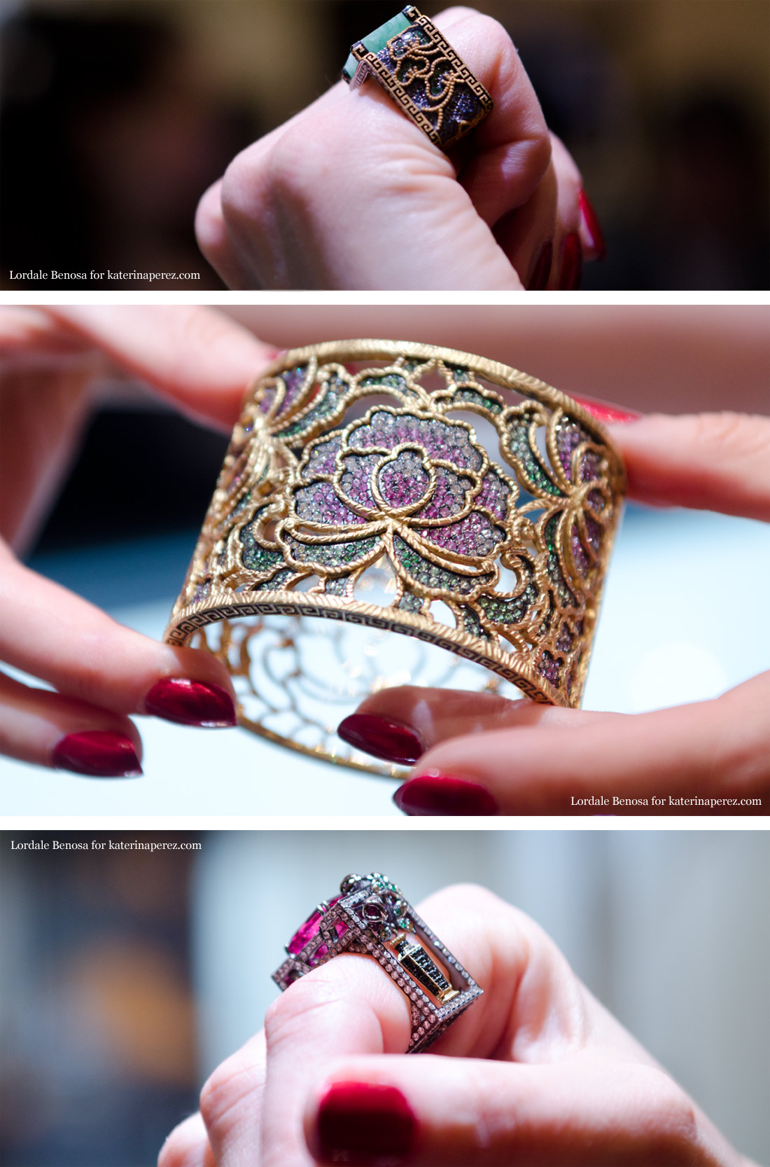 Dickson Yewn jewellery at Couture 2014 fair браслет кольцо диксон юн йеун