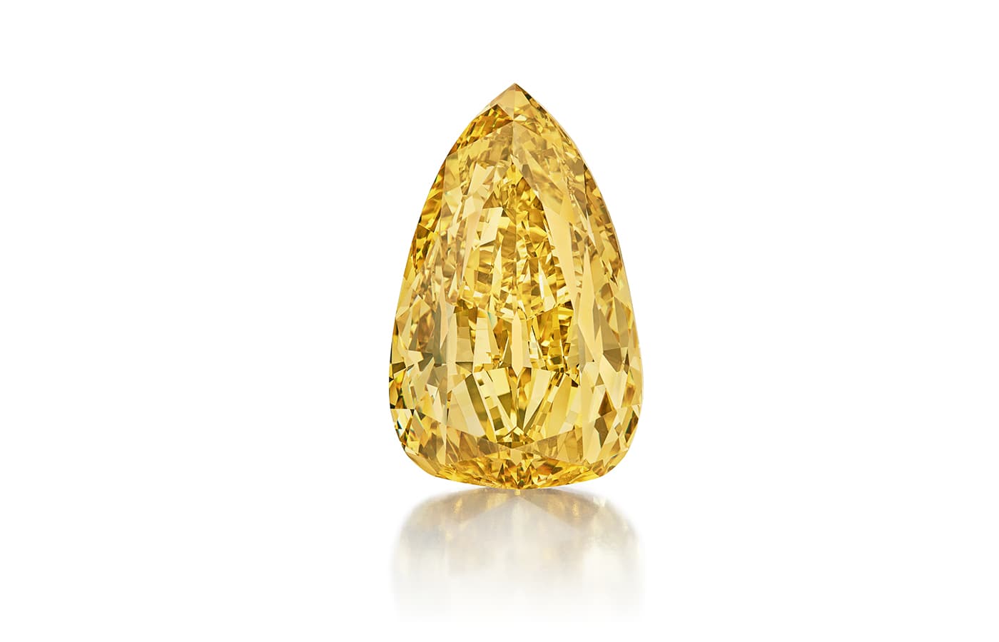 The Golden Canary, a 303.10 carat Fancy Deep Brownish-Yellow Diamond to be auctioned by Sotheby's in New York on Dec 7
